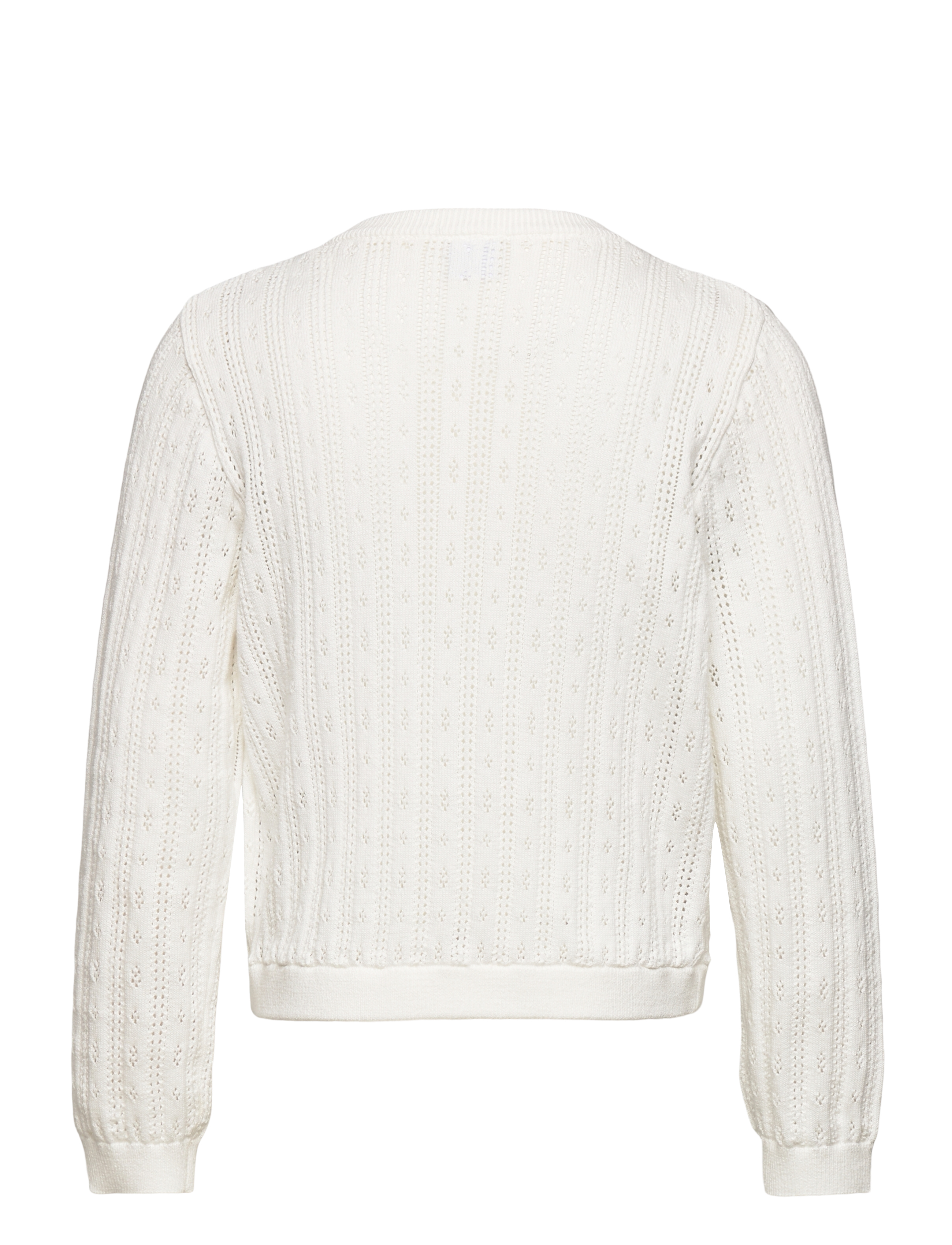 Lindex - cardigan drop needle knit - light dusty white - 2