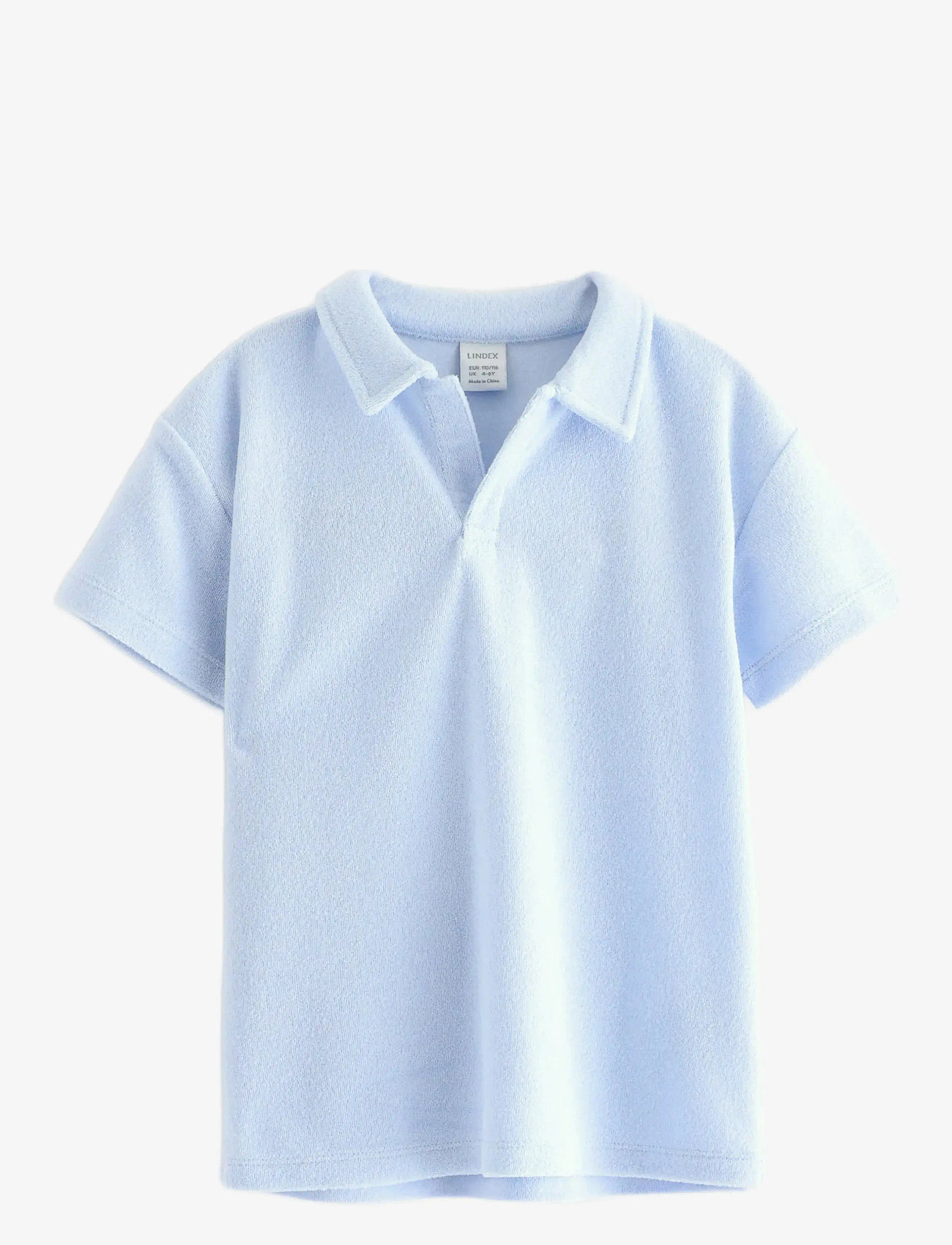 Lindex - Shirt SS Terry - light blue - 0