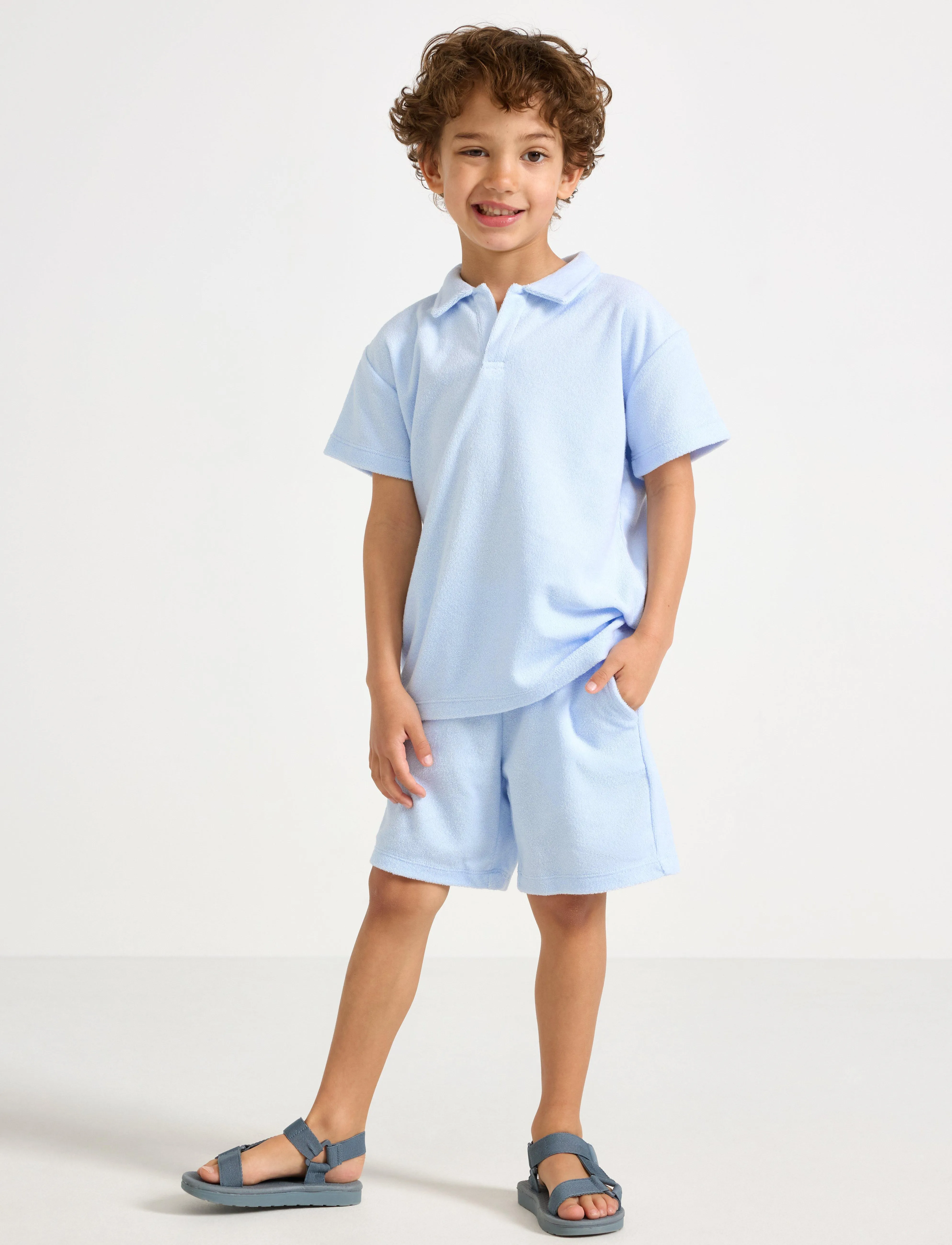 Lindex Shorts TERRY - Sweatshorts - LIGHT BLUE / blue