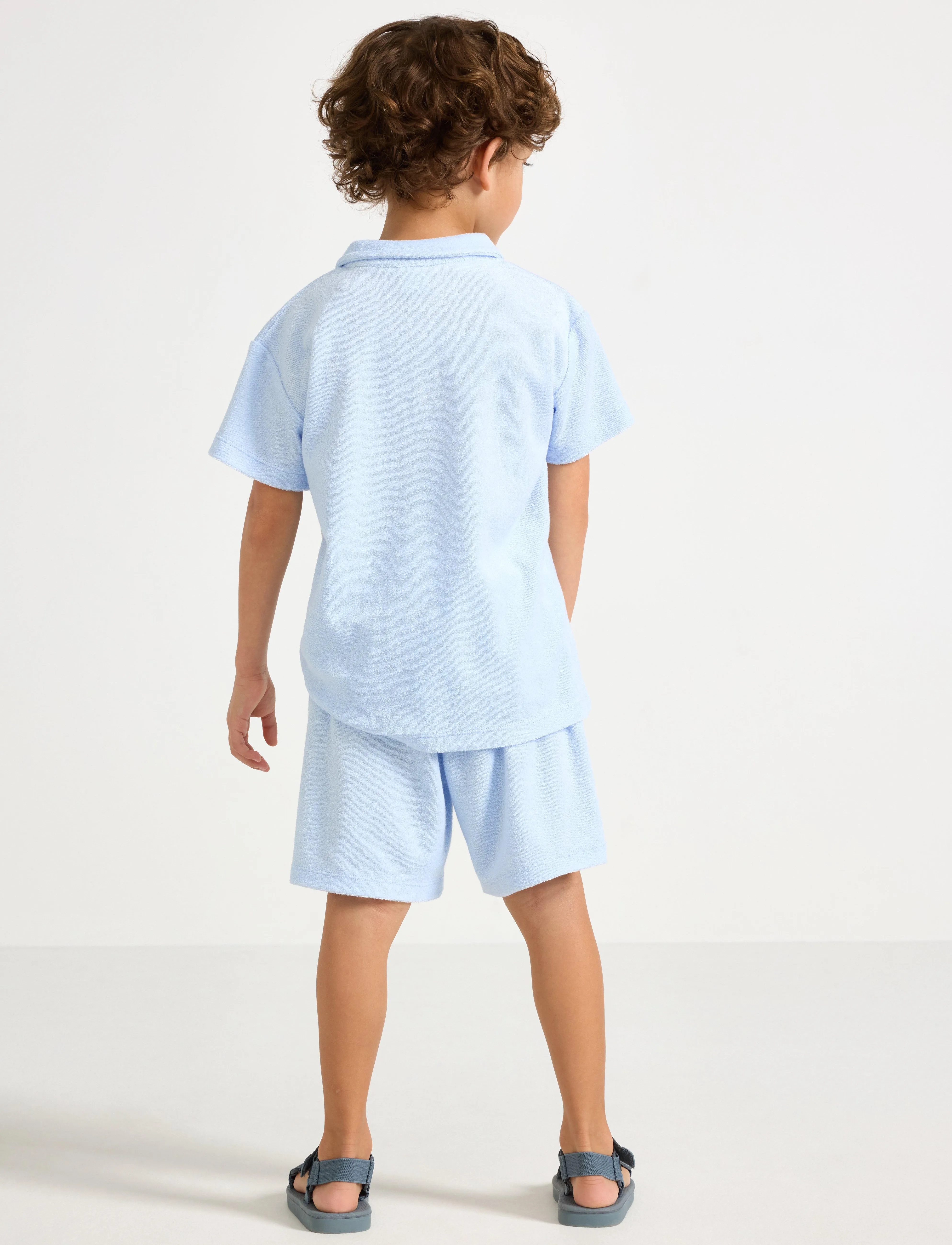 Lindex - Shorts TERRY - light blue - 3