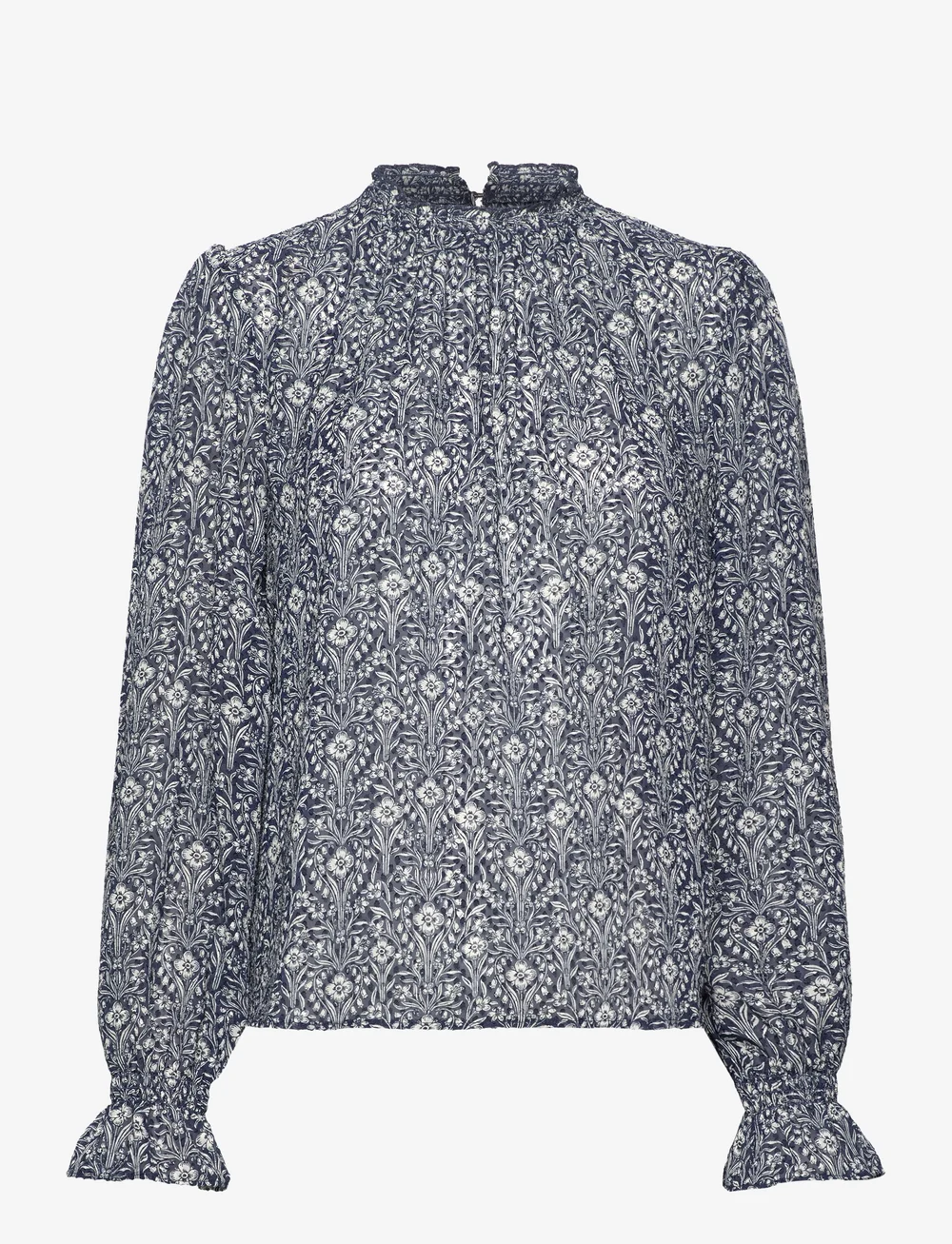 Lindex - Blouse Lizzie - långärmade blusar - dark navy - 0