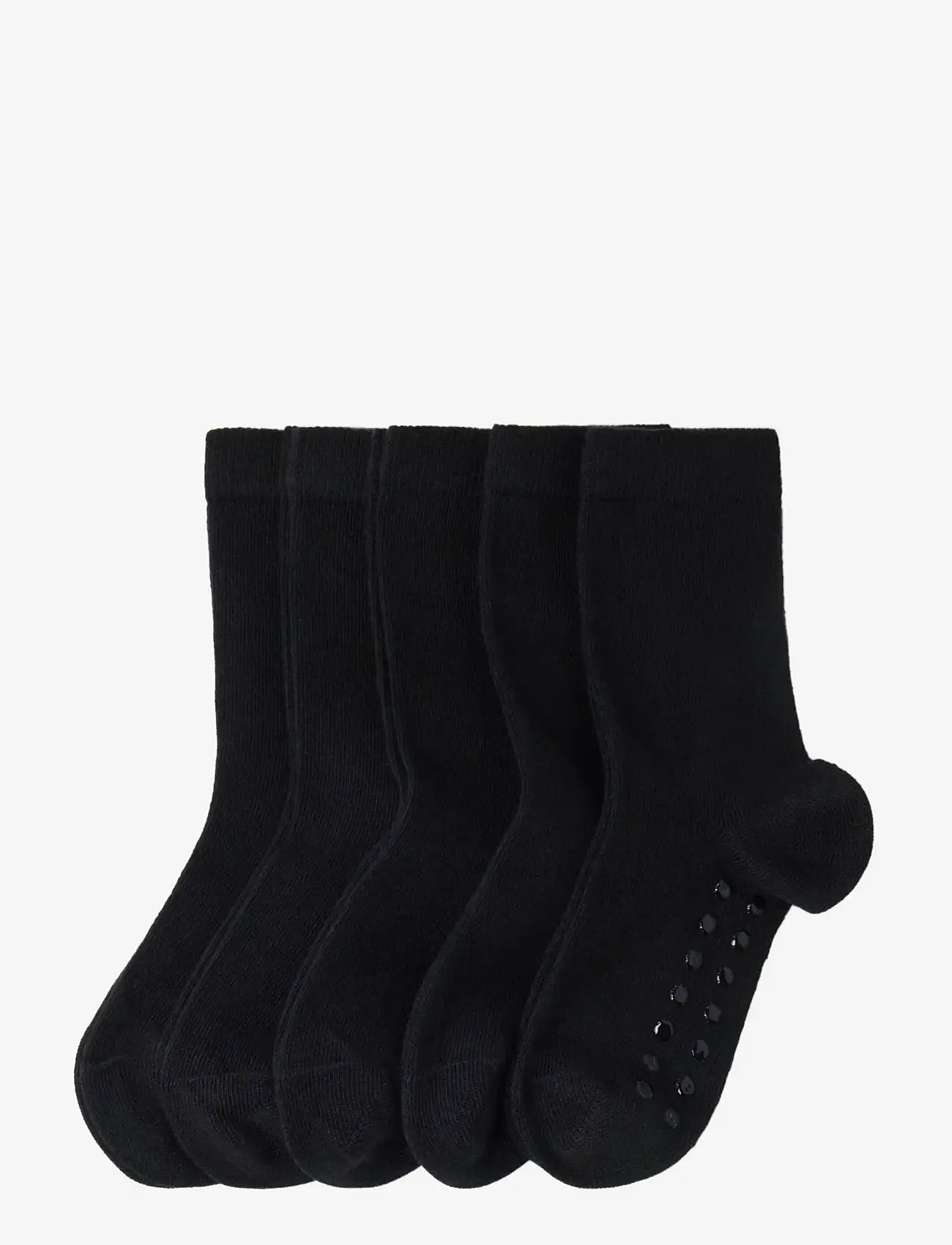 Lindex - Sock 5 p SB solid antislip - black - 0
