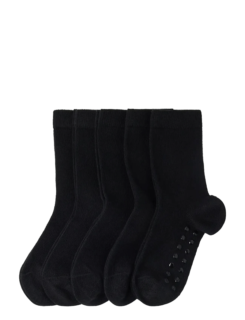 Lindex - Sock 5 p SB solid antislip - sukat - black - 0