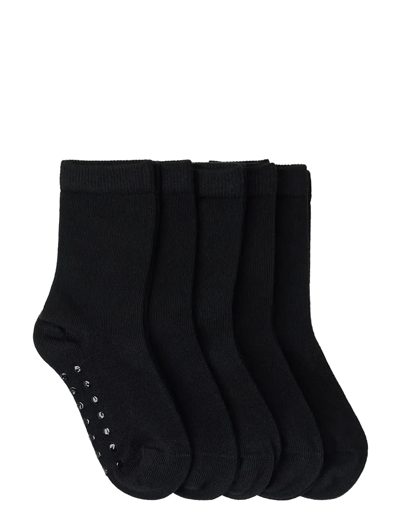Lindex - Sock 5 p SB solid antislip - sukat - black - 1