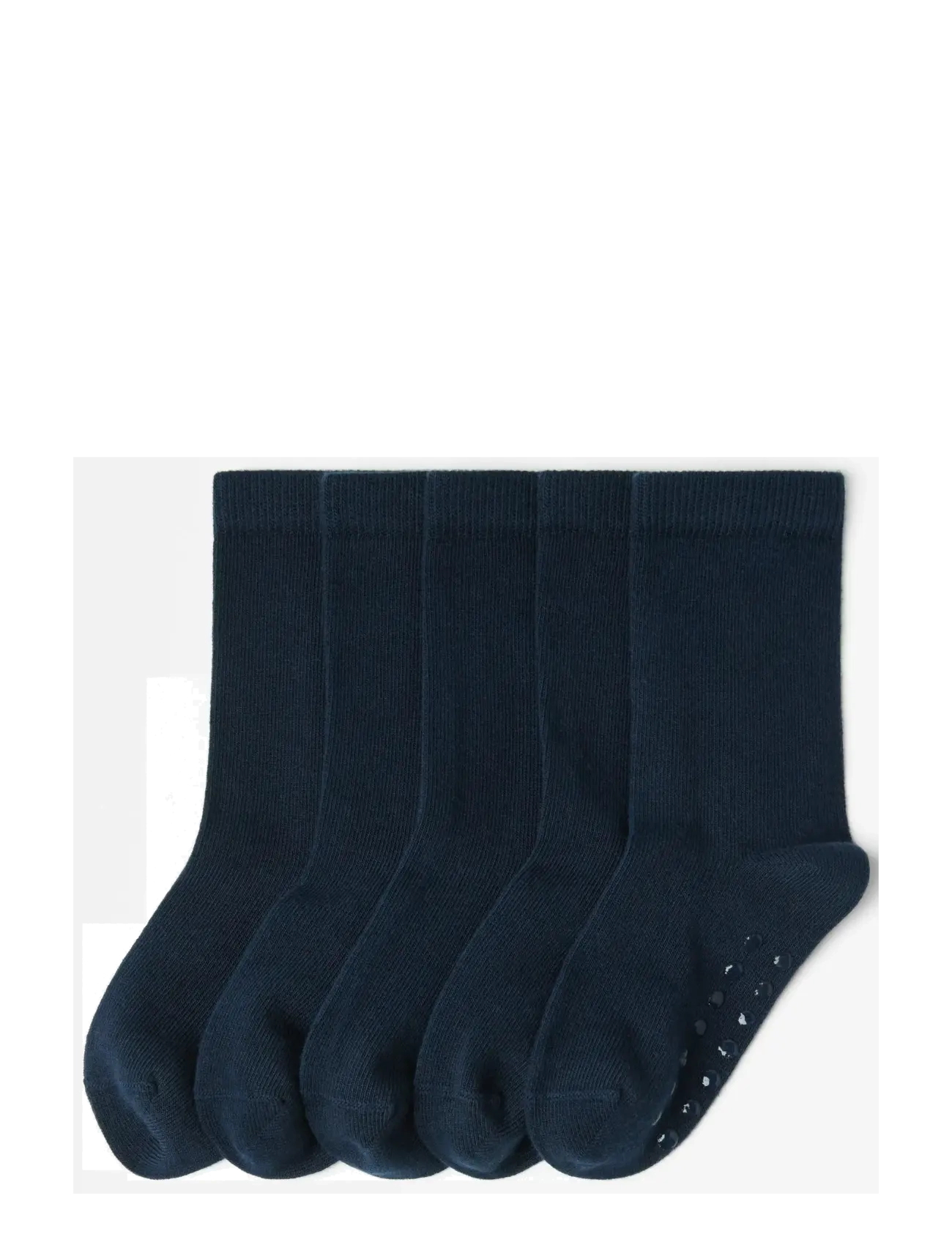 Lindex Sock 5 P Sb Solid Antislip, 28/30, Socken & Strumpfhosen, Marineblau - Socks, Kinder