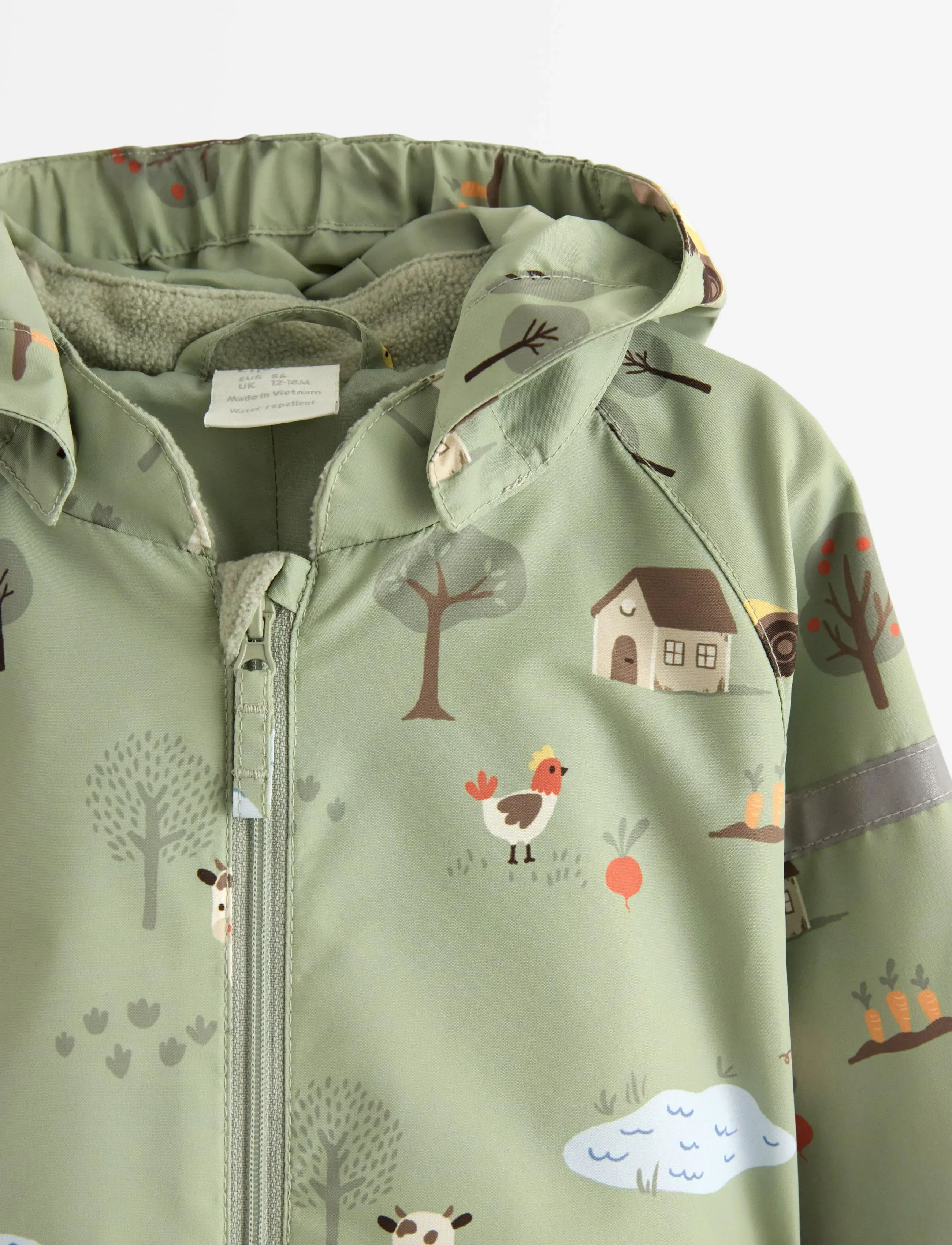 Lindex - Water repellent overall - dusty green - 2
