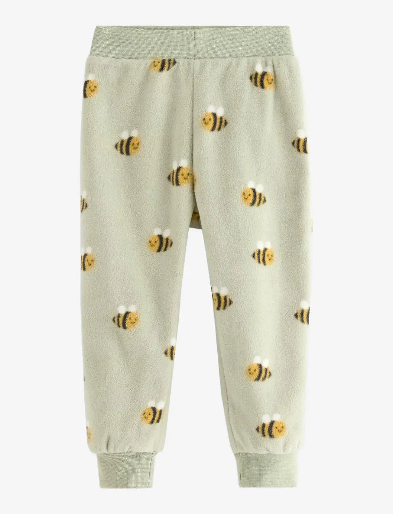 Lindex - Joggers in fleece - babybyxor - dusty green - 0