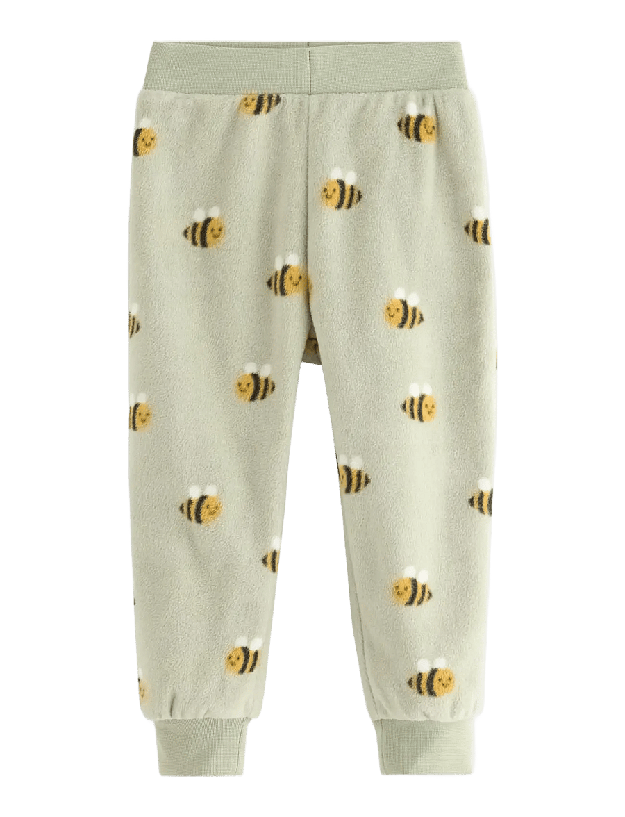 Lindex - Trousers fleece baby - babyhosen - dusty green - 0