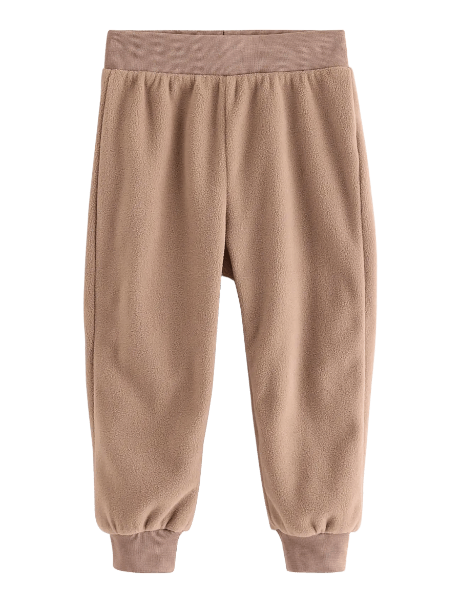 Lindex - Joggers in fleece - babybukser - light dusty brown - 0