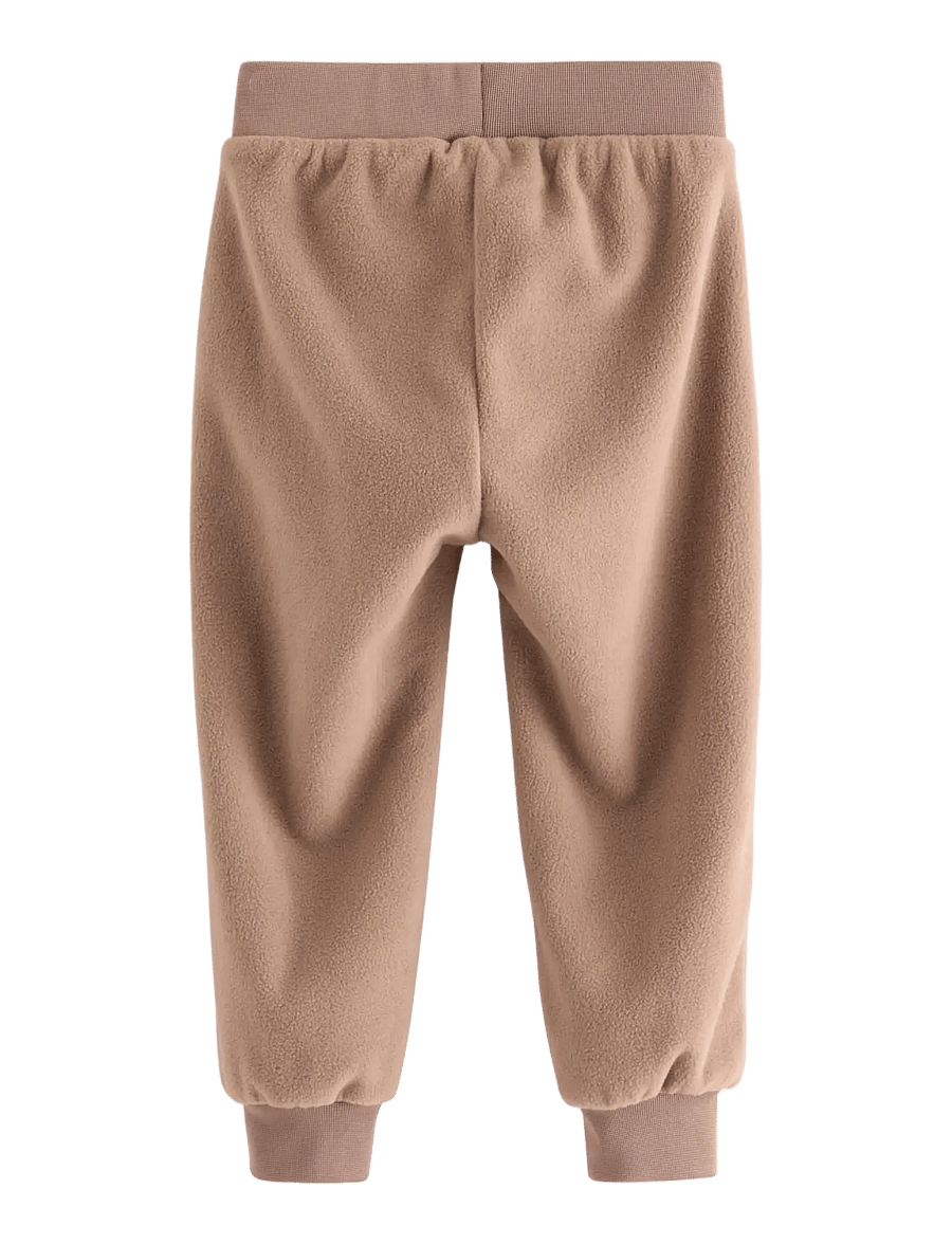 Lindex - Joggers in fleece - babybukser - light dusty brown - 1