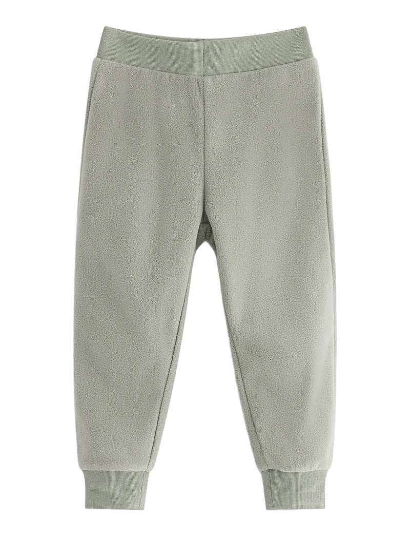 Lindex - Trousers fleece baby - babyhosen - light dusty green - 0