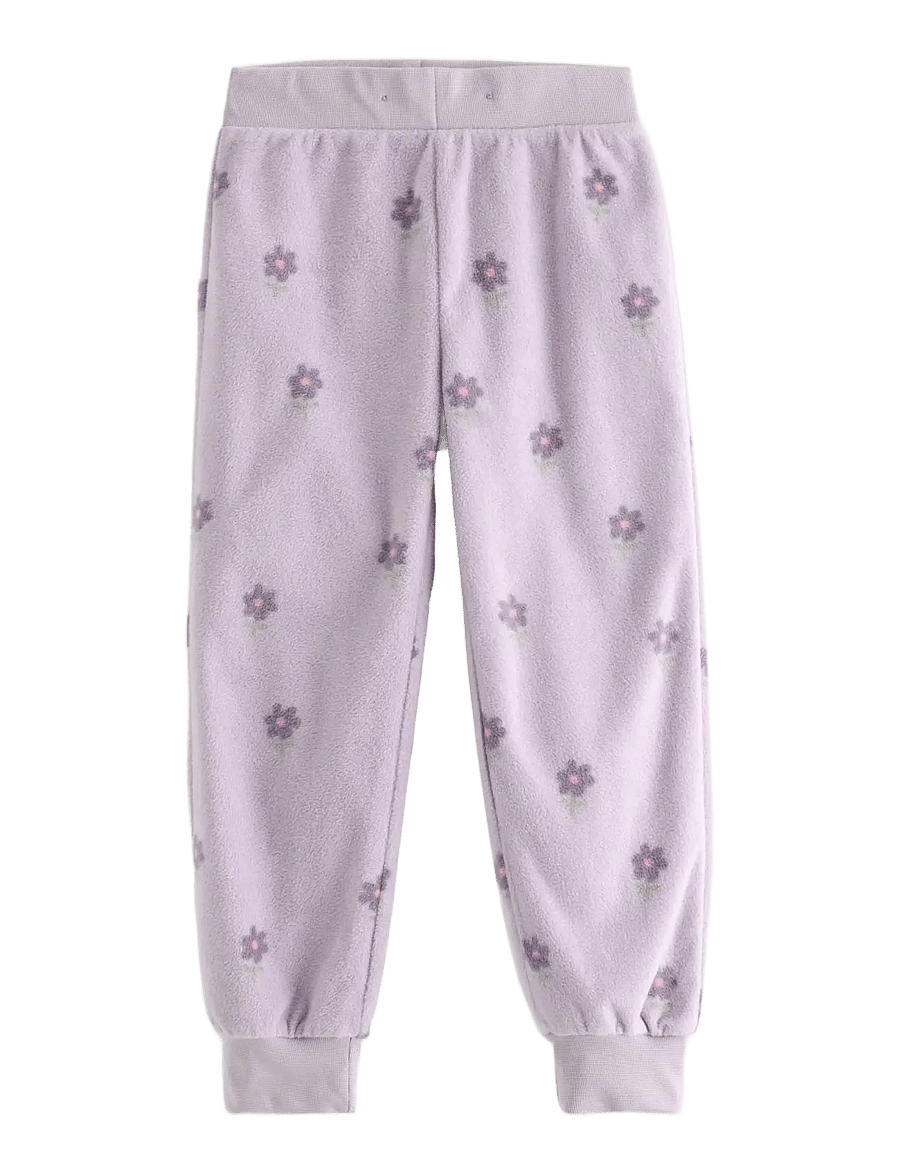 Lindex - Trousers fleece baby - babybukser - light dusty lilac - 0