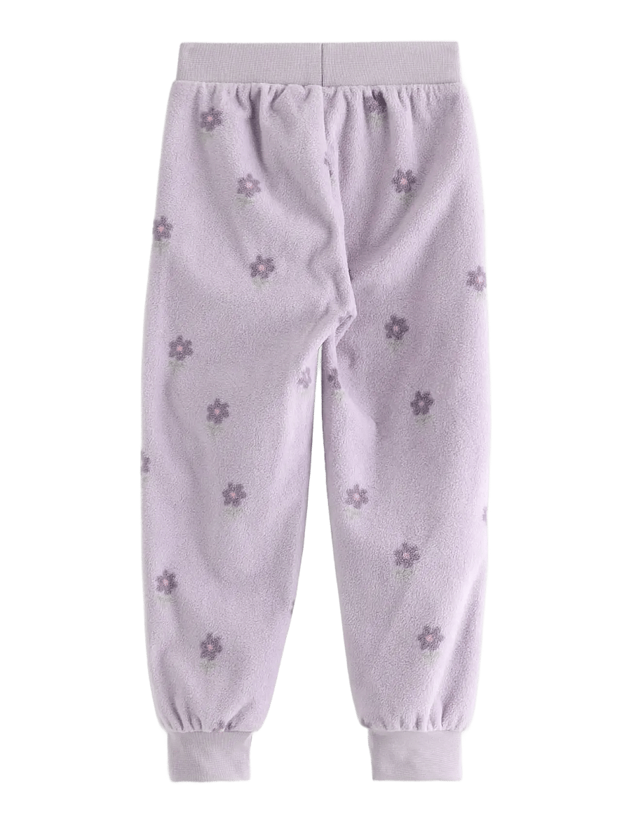 Lindex - Trousers fleece baby - babybukser - light dusty lilac - 1