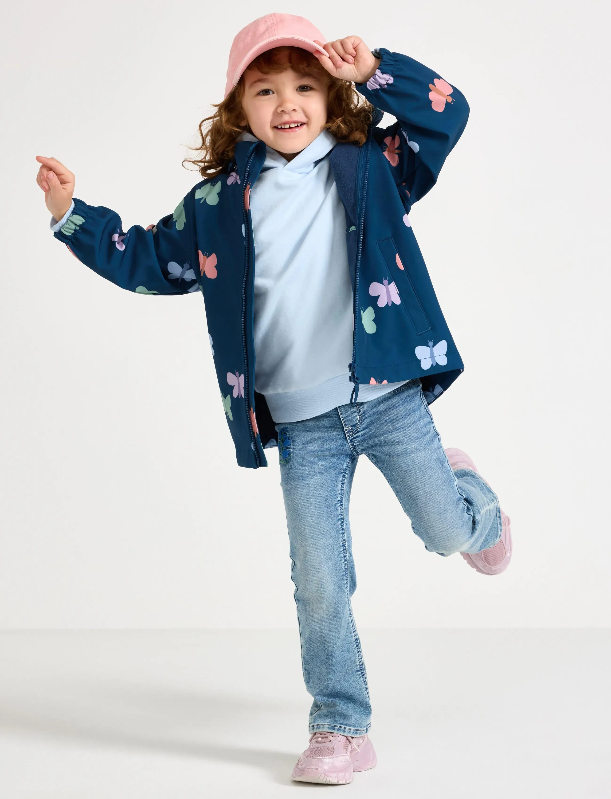 Lindex Jacket Softshell, 98, Softshells, Marineblau - Softshell Jackets, Kinder