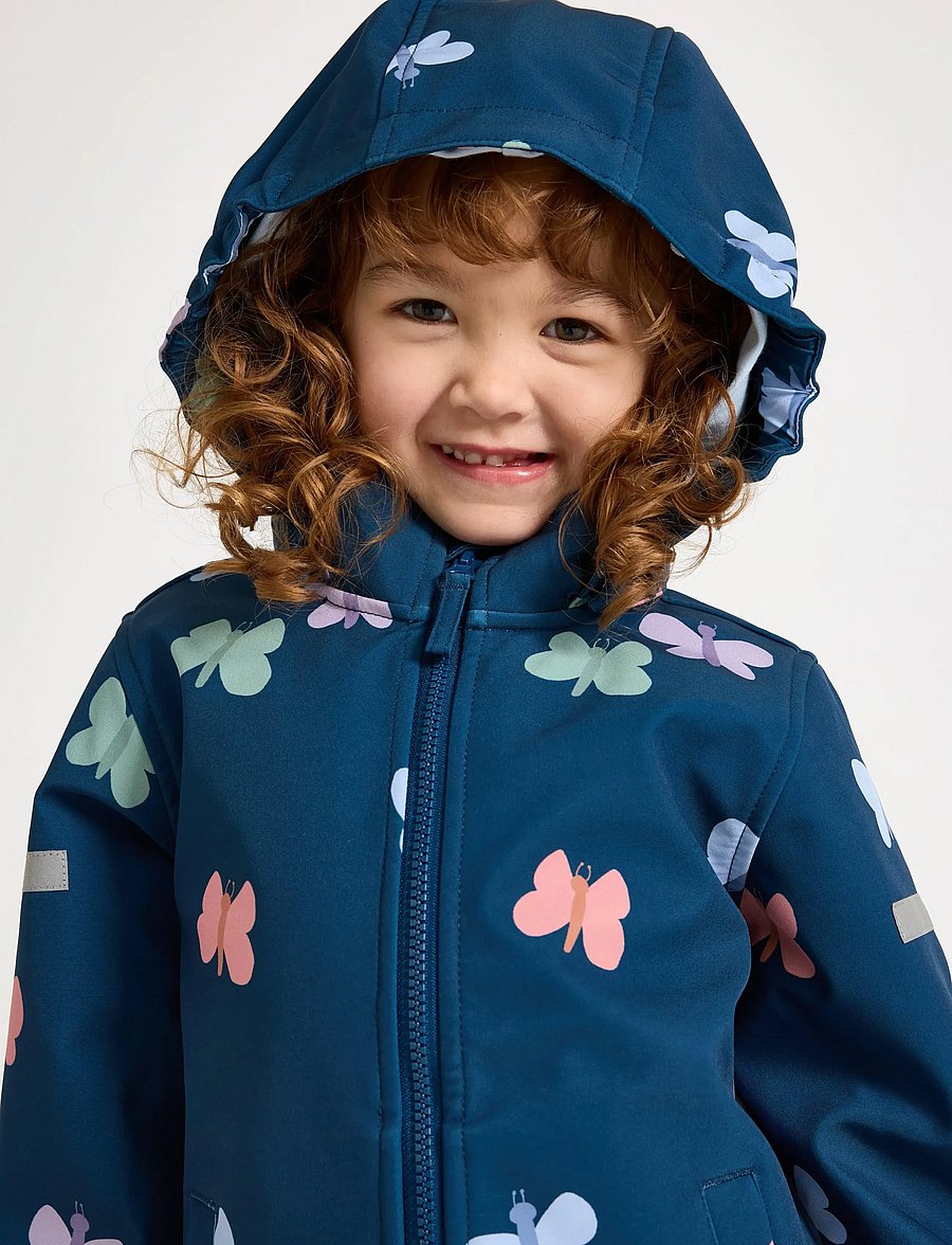 Lindex - Jacket softshell - softshell jakker - dk dusty blue - 2