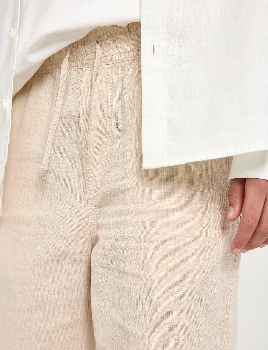 Lindex - Trousers Staffan linen blend - bukser - beige - 4