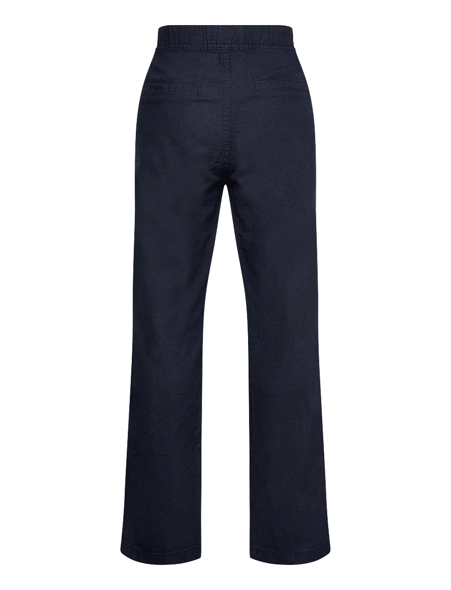 Lindex - Trousers Staffan linen blend - bukser - dark navy - 1