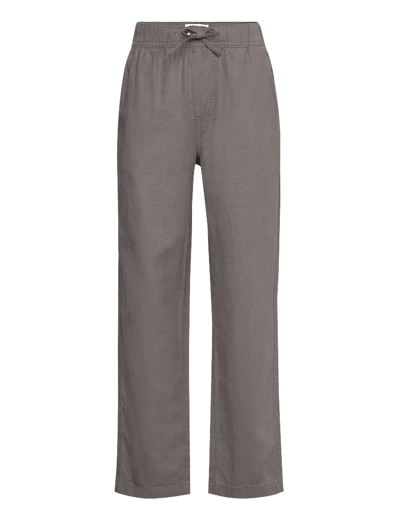 Lindex - Trousers Staffan linen blend - byxor - grey - 0