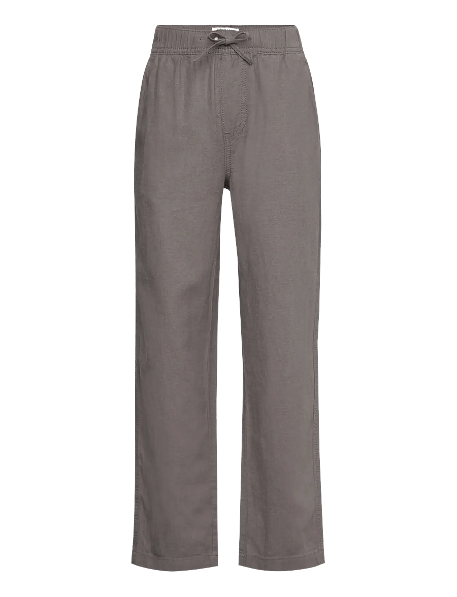 Lindex - Trousers Staffan linen blend - leinen-kleidung - grey - 0
