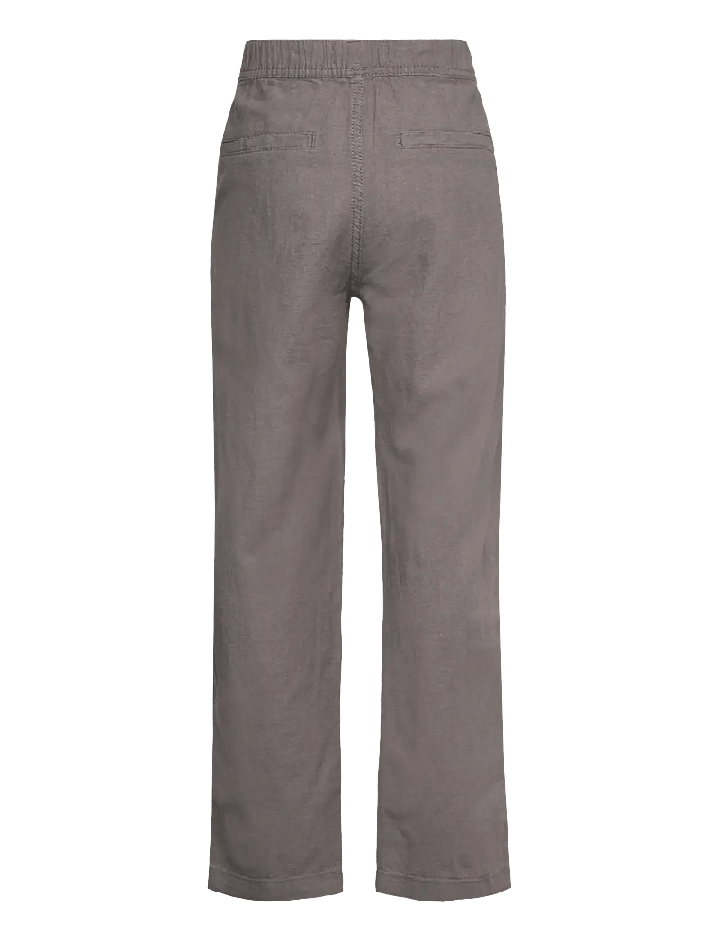 Lindex - Trousers Staffan linen blend - byxor - grey - 1