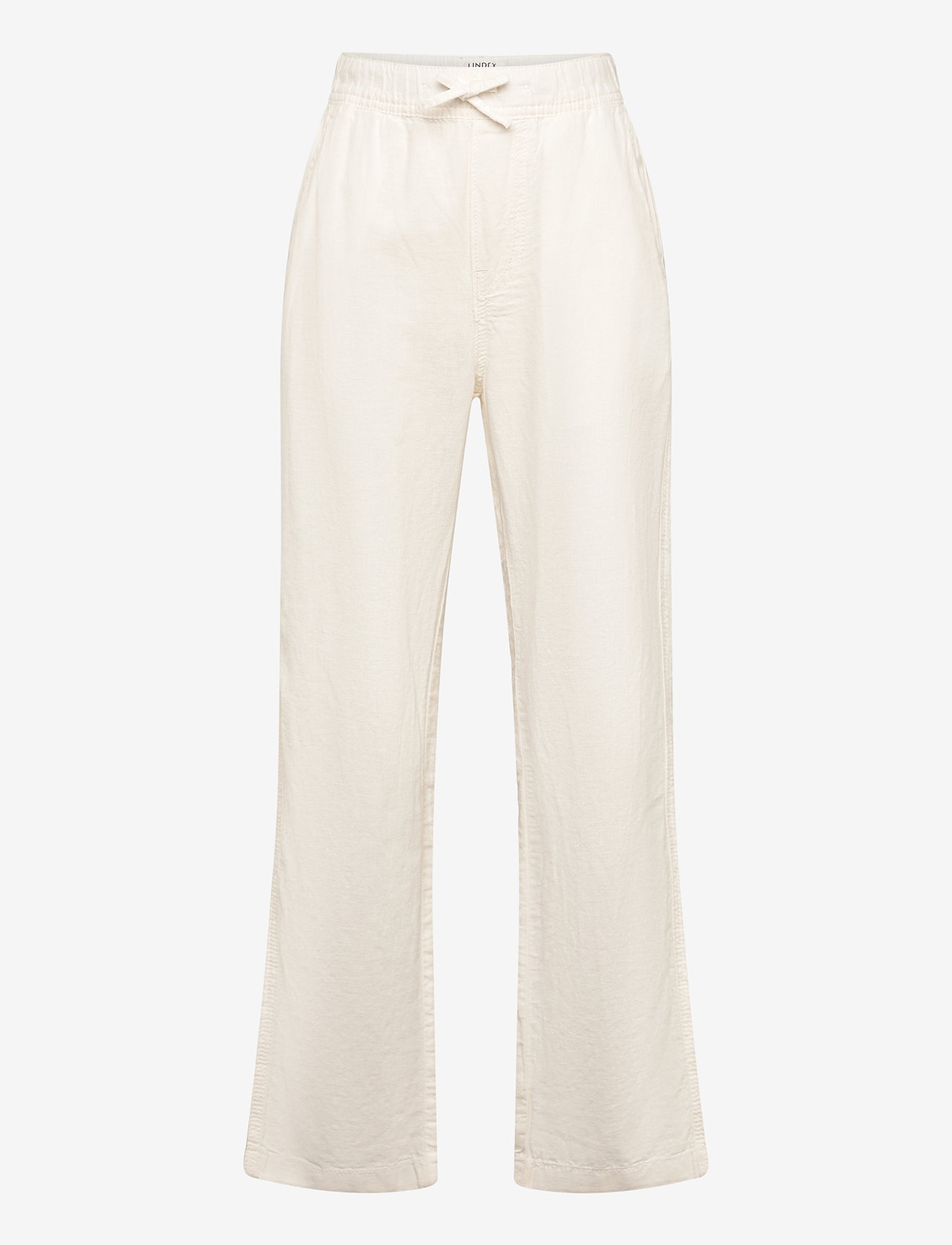Lindex - Trousers Staffan linen blend - leinen-kleidung - off white - 0