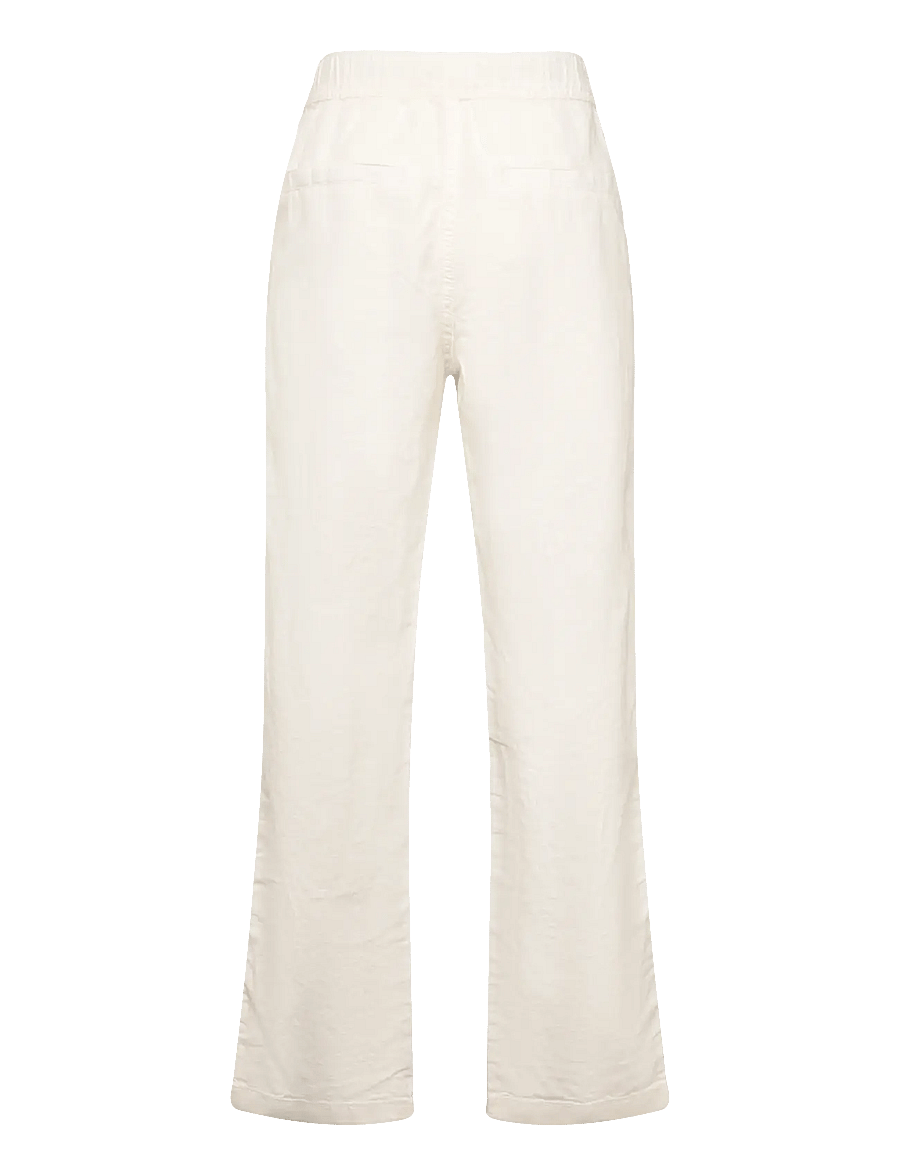 Lindex - Trousers Staffan linen blend - bukser - off white - 1