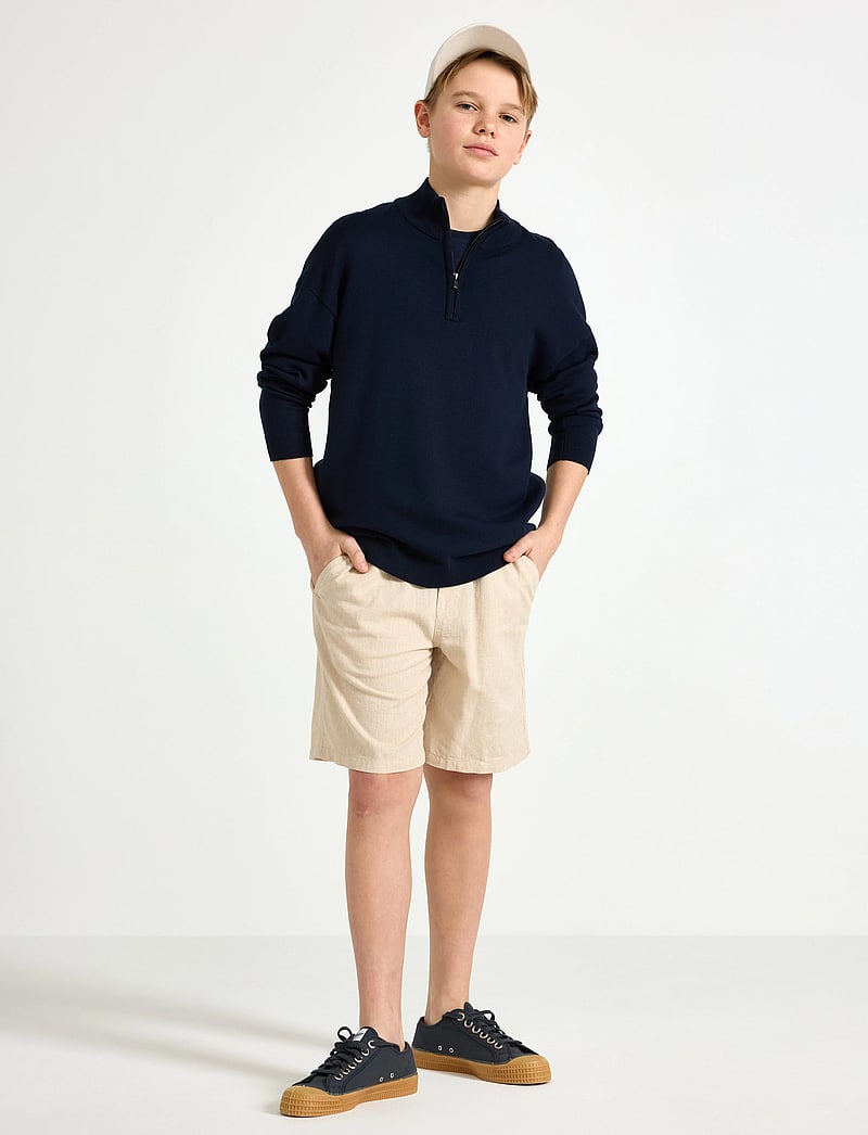 Lindex - Shorts linen blend - casual shorts - beige - 0