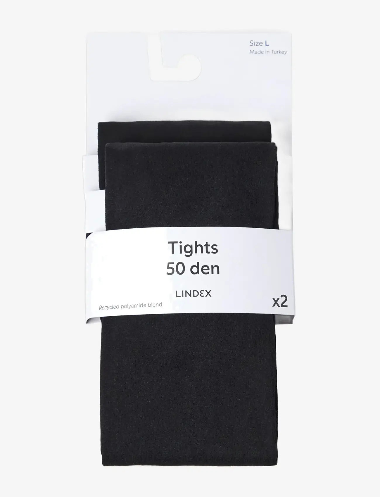 Lindex - 2-pack tights 50 denier - erilised sündmused - black - 1