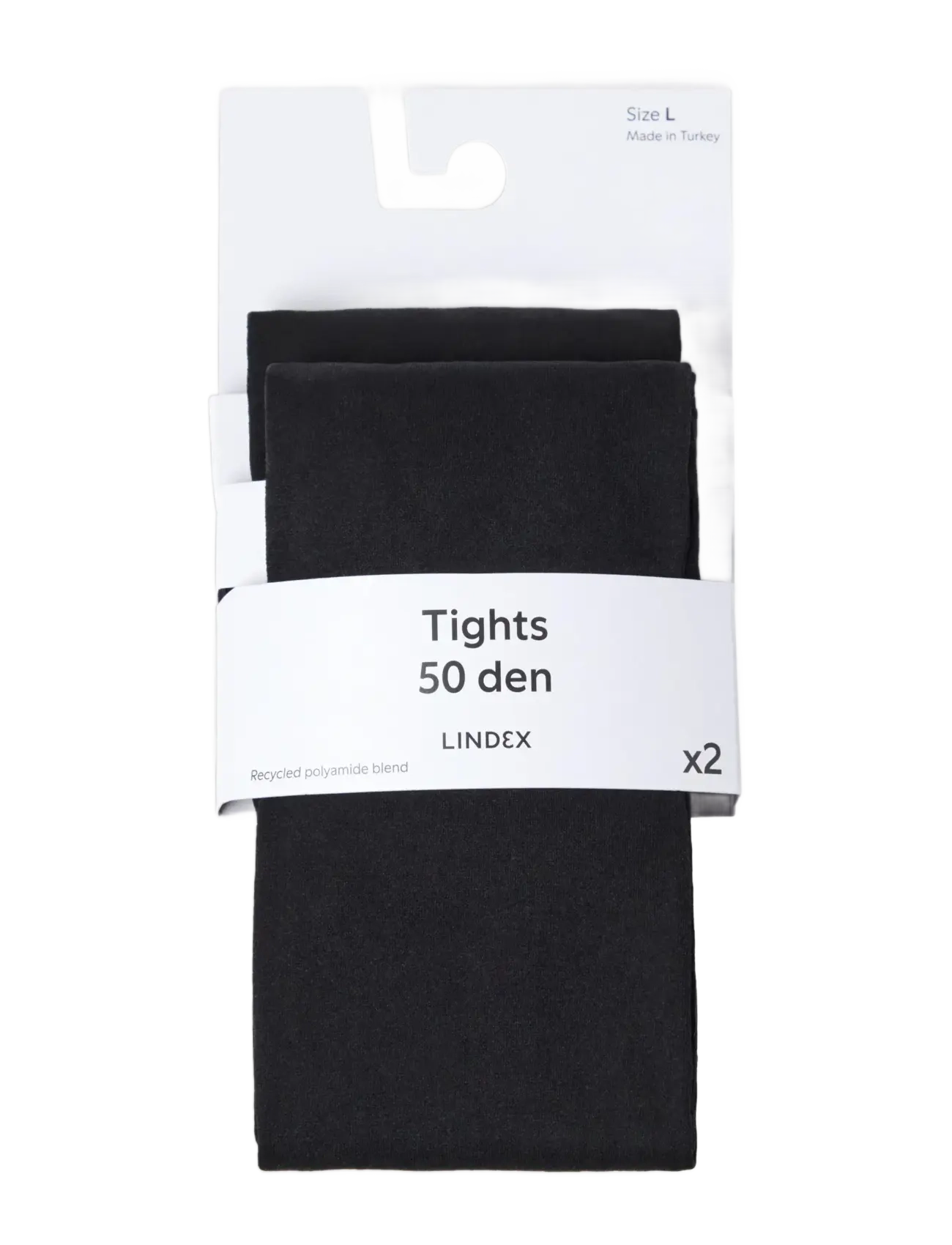Lindex - 2-pack tights 50 denier - erilised sündmused - black - 1