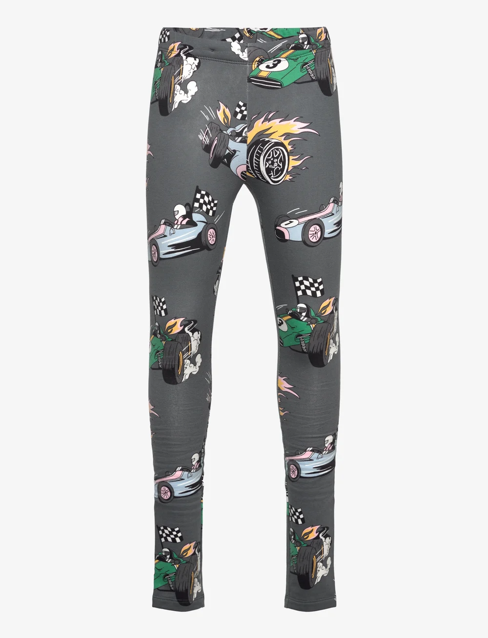 Lindex - Leggings Racingcars AOP - leggings - dark grey - 0