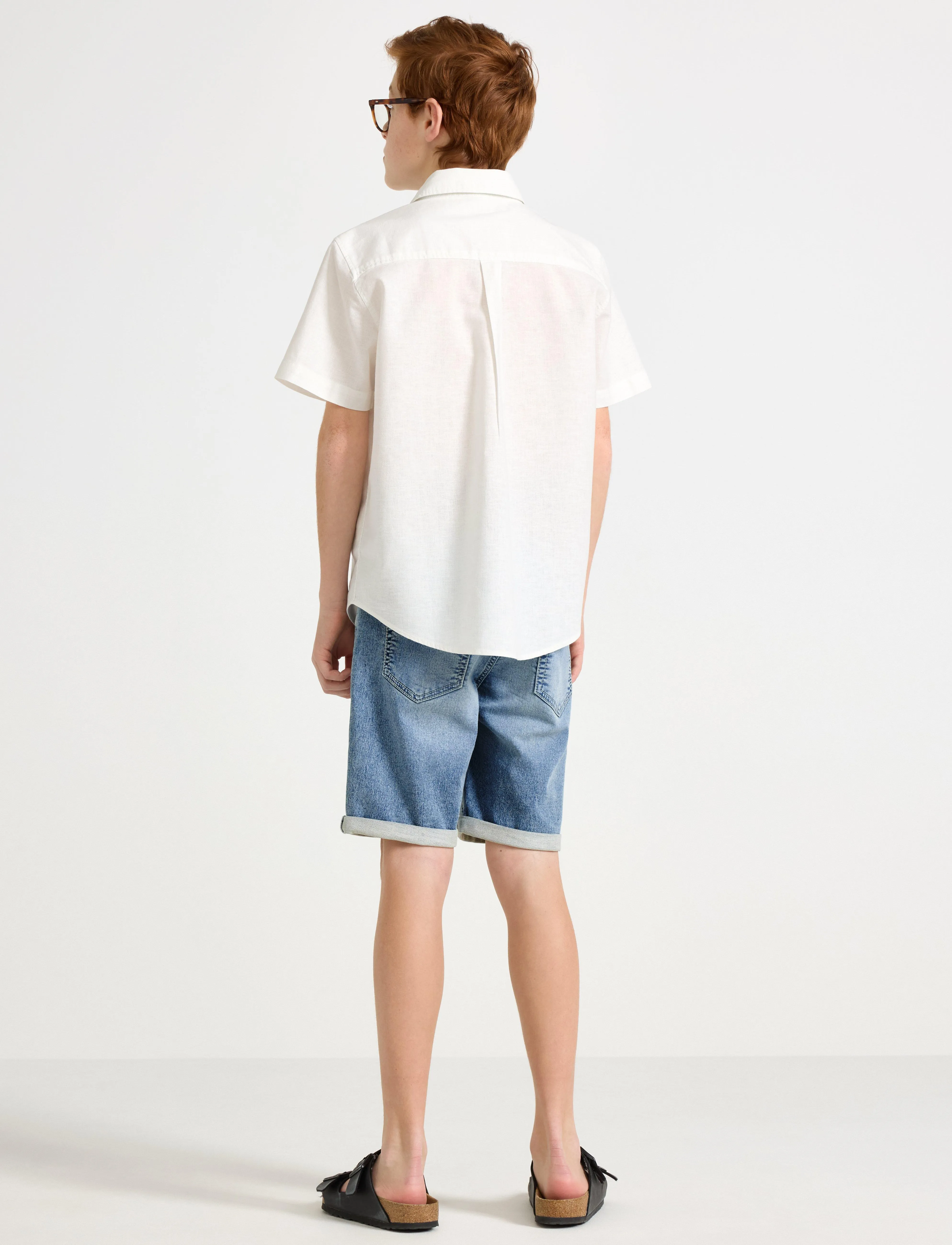 Lindex - Shorts denimjersey Staffan - dark denim - 3