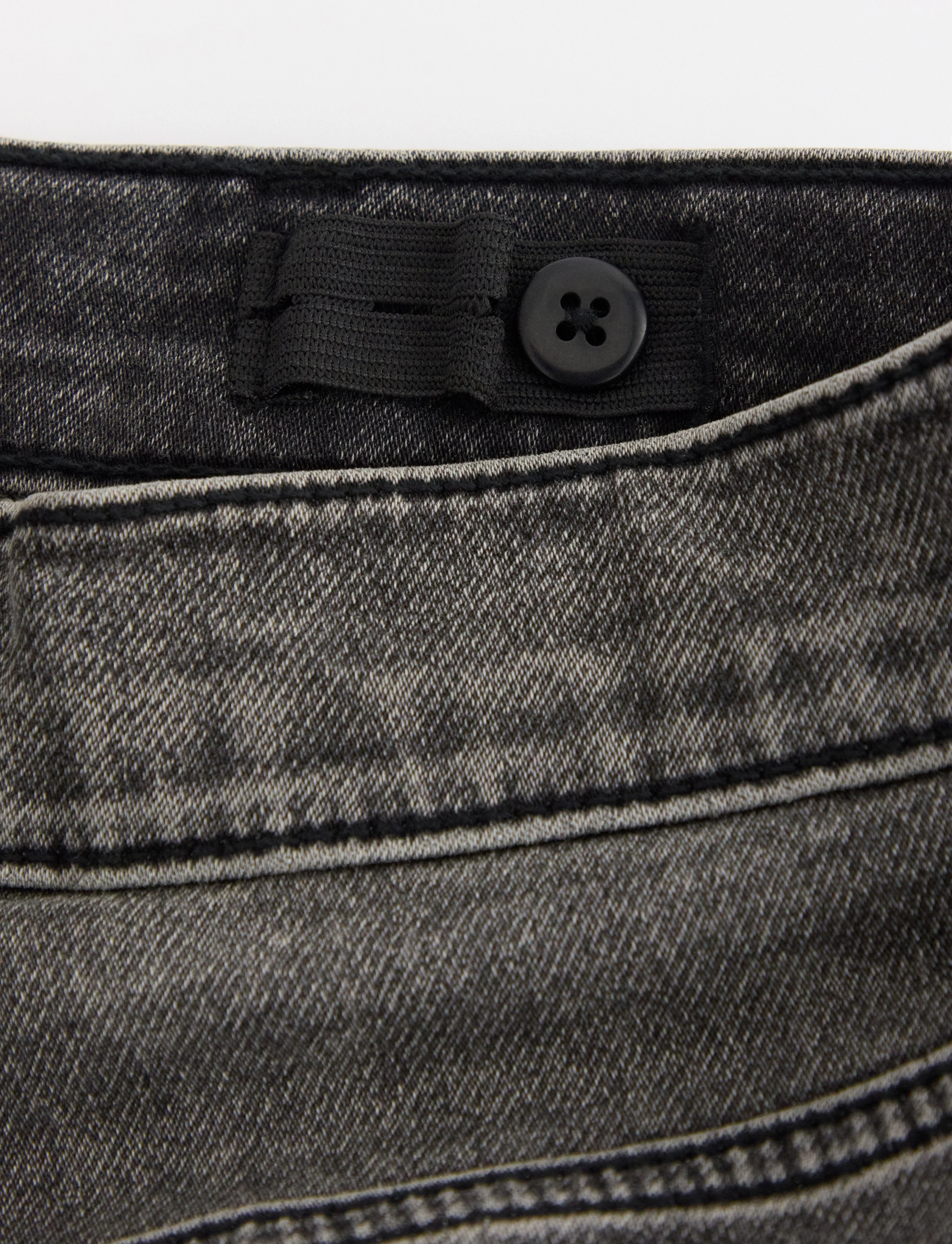 Lindex - Shorts denimjersey Staffan - denim shorts - black - 5