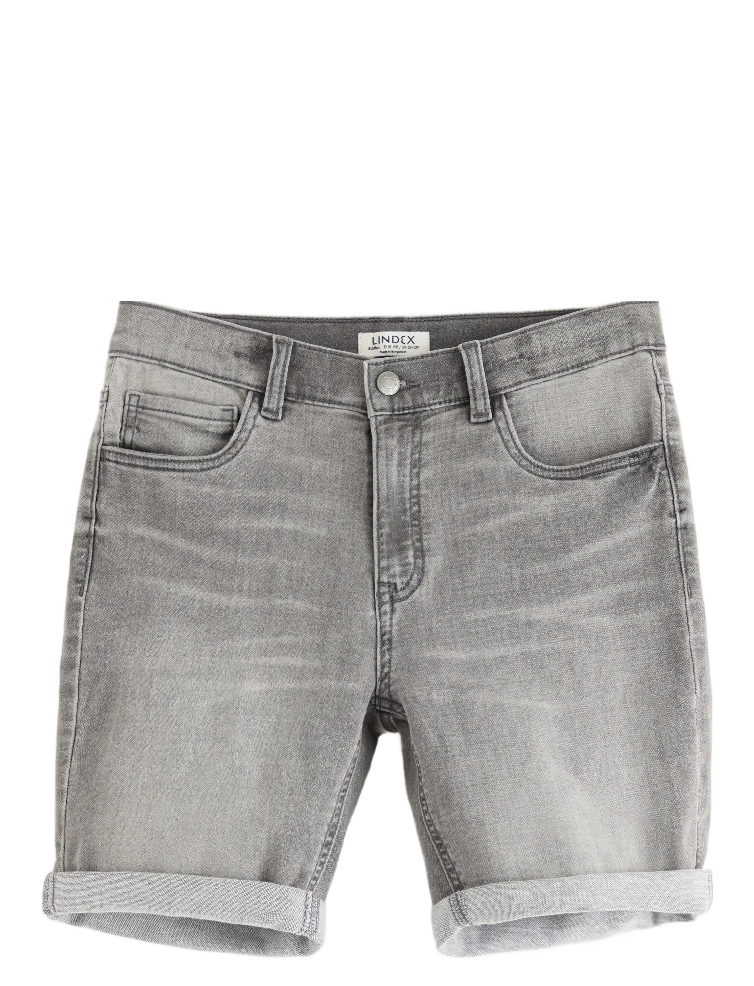 Lindex Shorts denimjersey Staffan - Hosen - GREY / grey