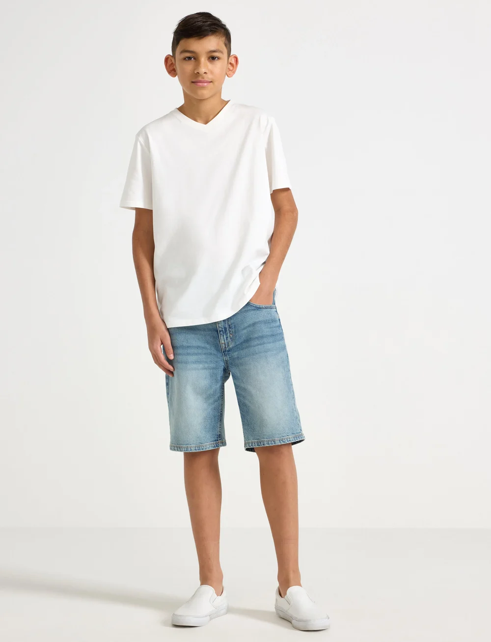 Lindex - Shorts denim Staffan - jeansshorts - light denim - 0