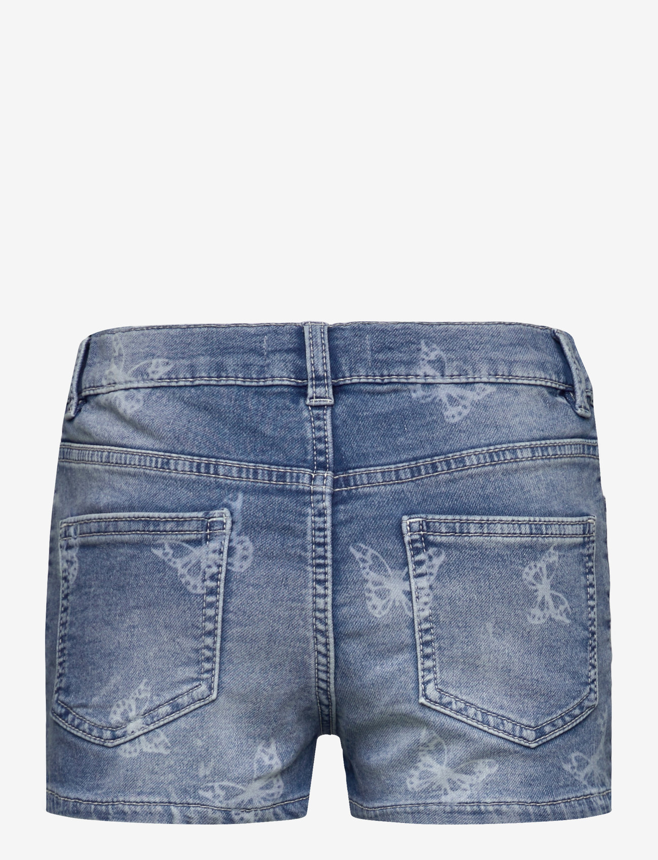 Lindex - Shorts denimjersey butterflies - denimshorts - denim blue - 2