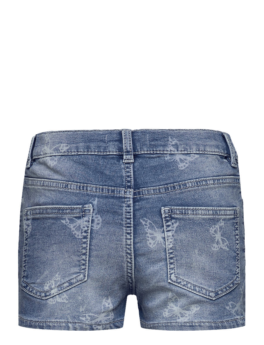 Lindex - Shorts denimjersey butterflies - denim shorts - denim blue - 2