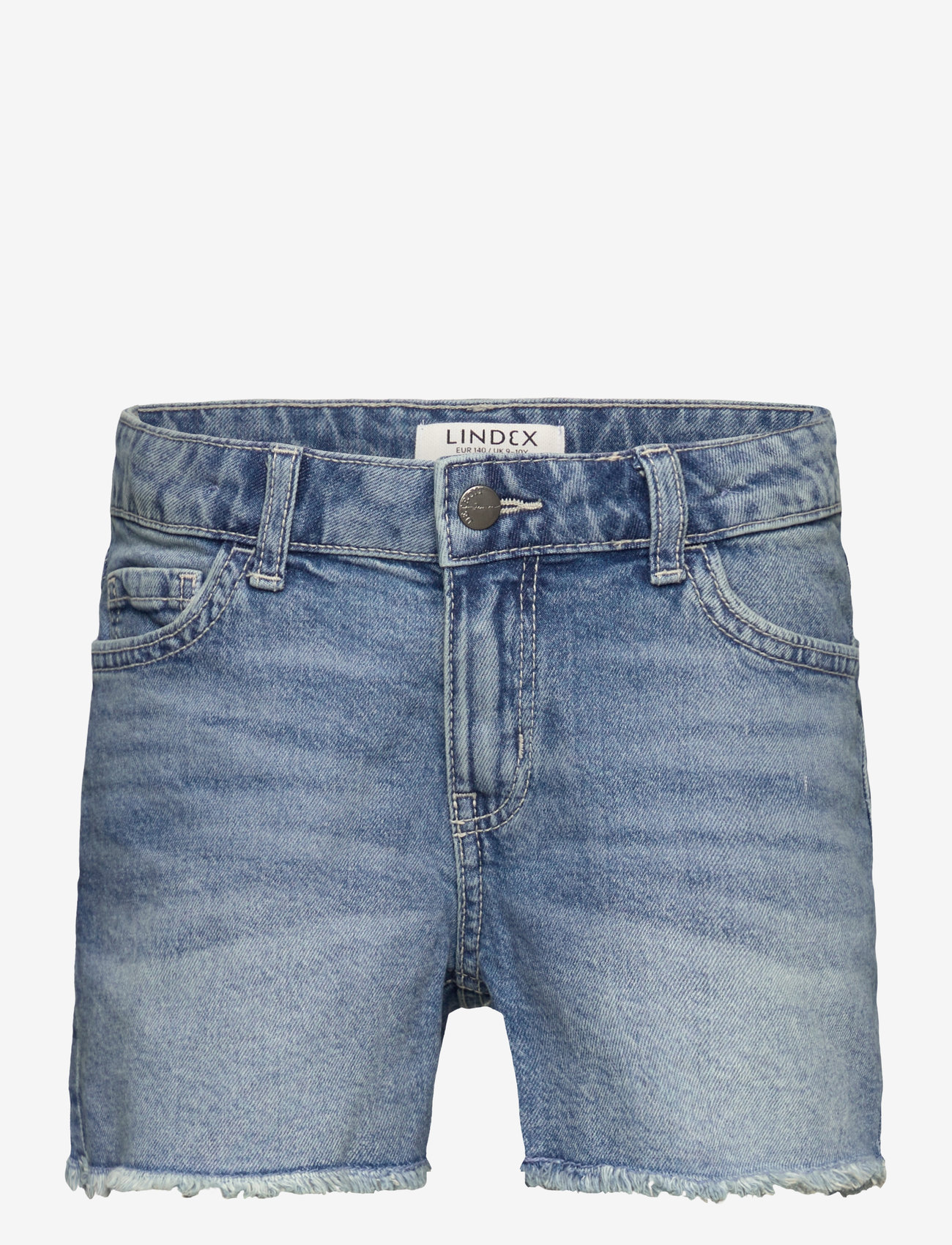 Lindex - Shorts denim basic raw edge - denim - 1