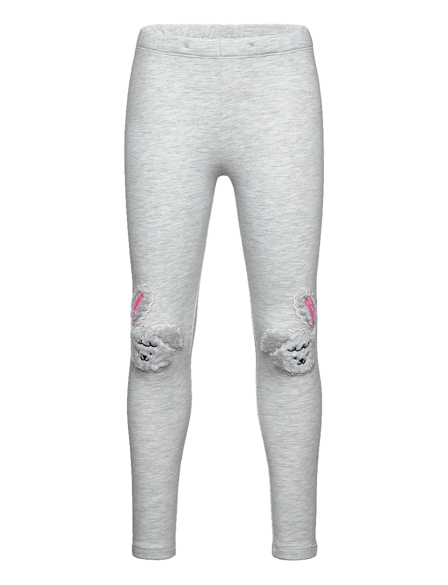 Lindex - Leggings br knee applique gre - lt grey melange - 0