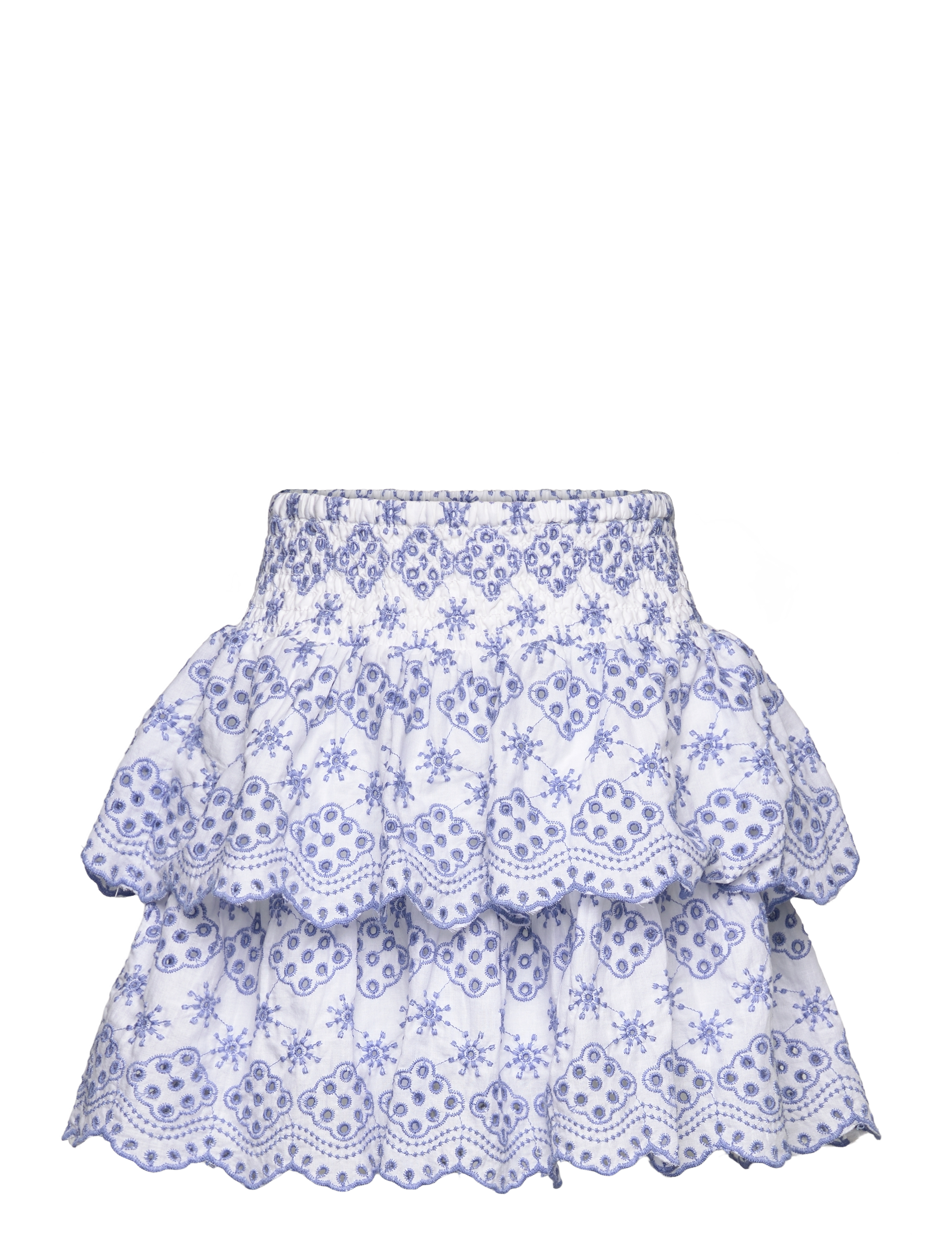 Lindex Skirt Schifflie embroidery - Nederdele - LIGHT DUSTY BLUE / blue