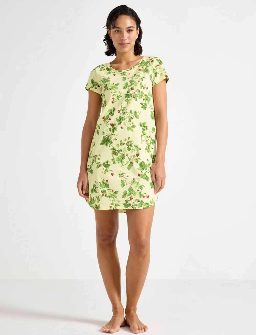 Lindex - Nightdress aop - nattlinnen - light yellow - 0