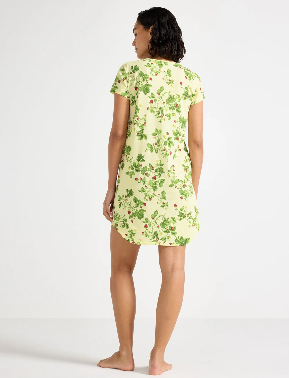 Lindex - Nightdress aop - nattlinnen - light yellow - 3