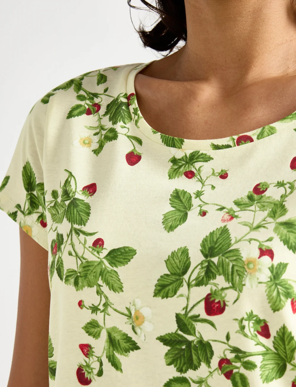 Lindex - Nightdress aop - nattlinnen - light yellow - 4