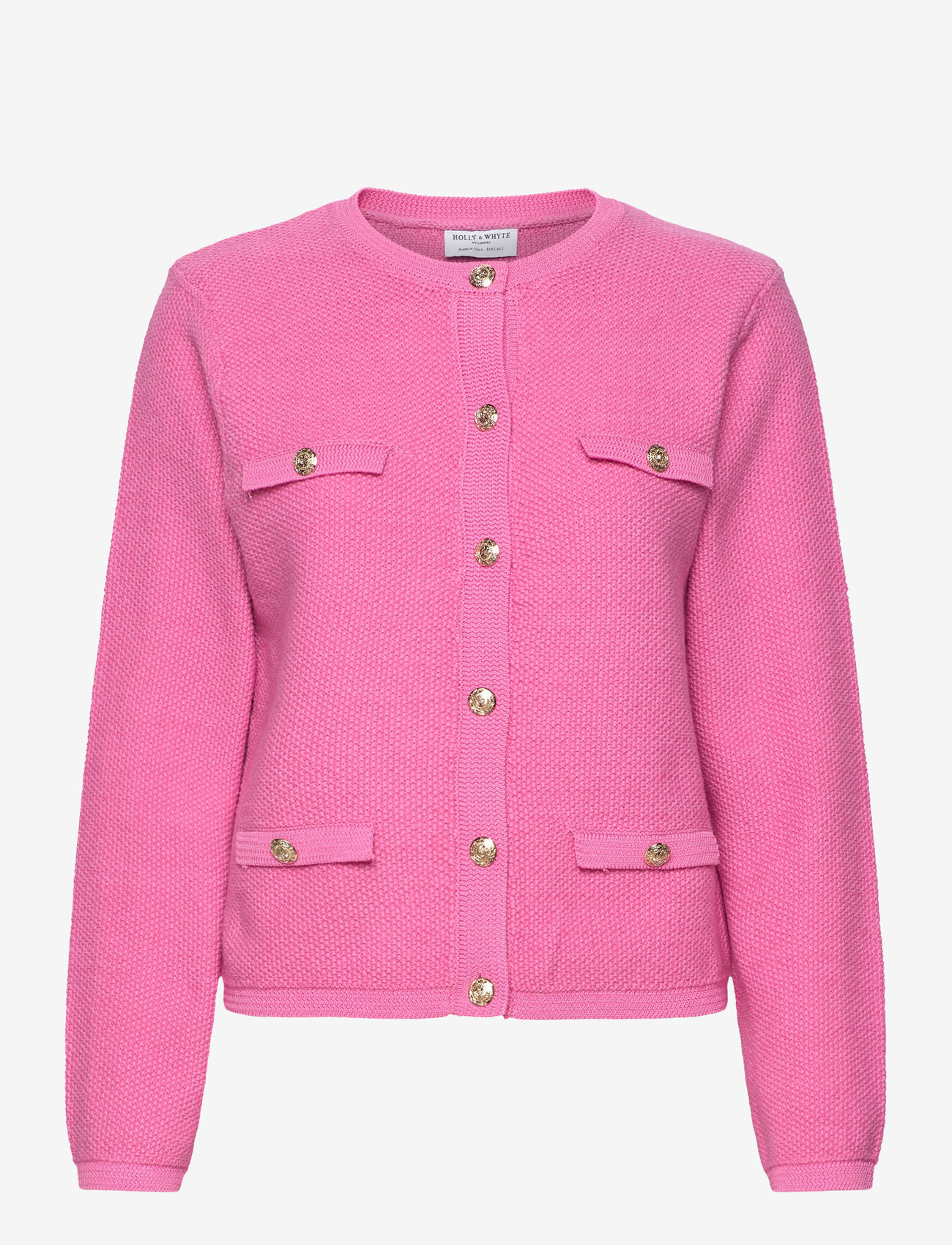 Lindex - Jacket Juni knitted - cardigans - pink - 1