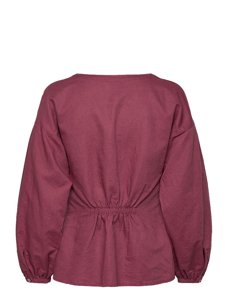 Lindex - Blouse Emina - långärmade blusar - dark dusty pink - 2