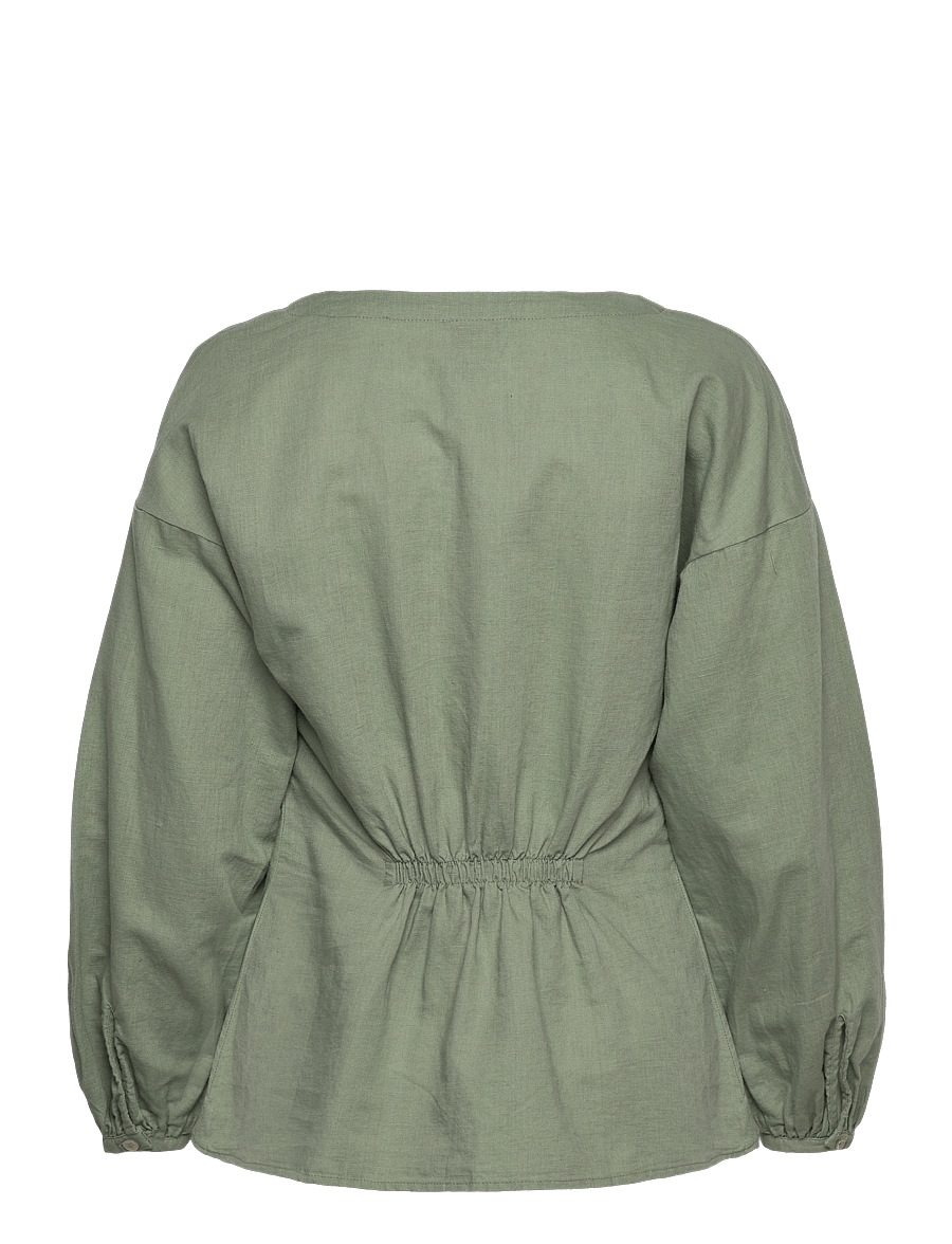Lindex - Blouse Emina - pikkade varrukatega pluusid - dusty green - 1