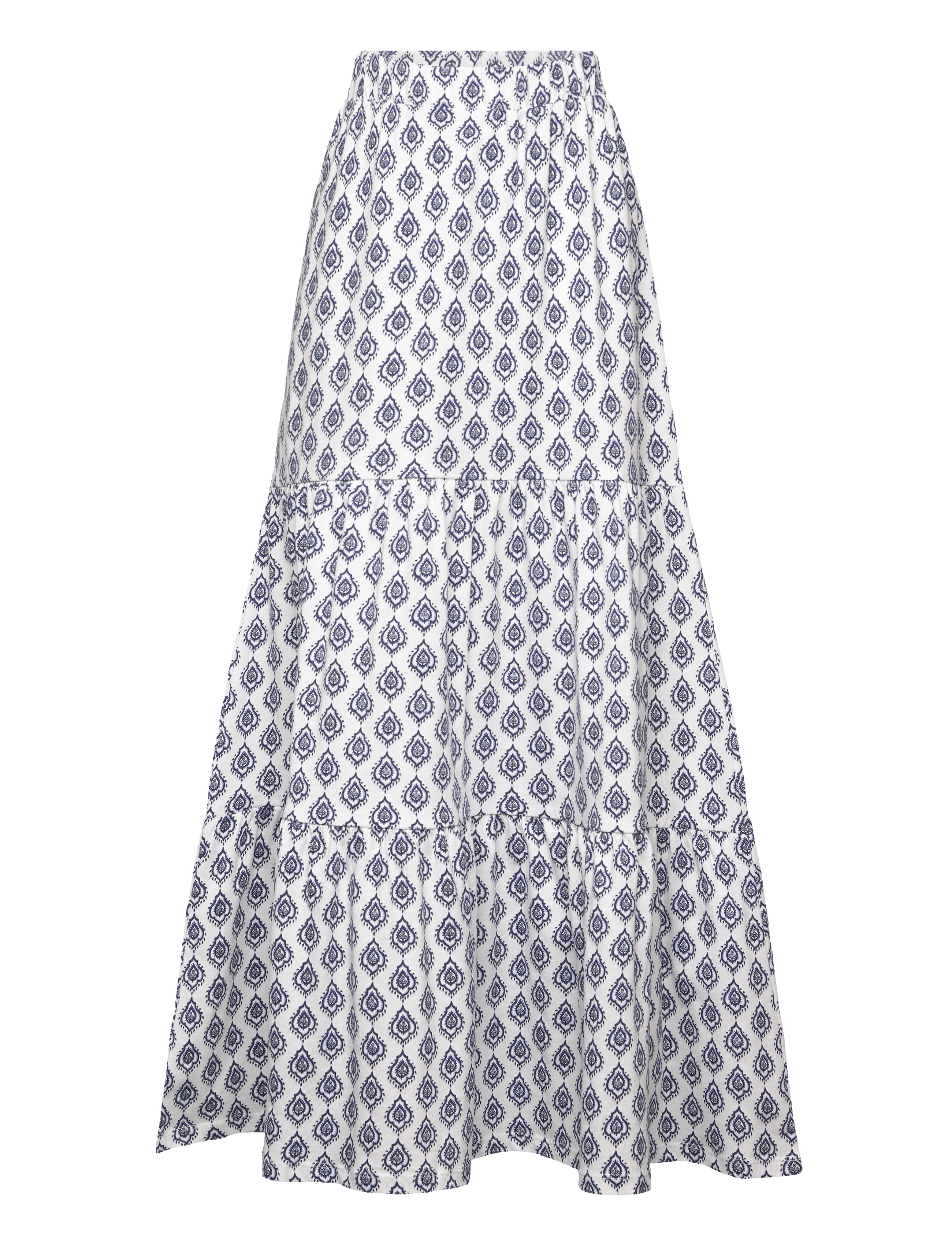Lindex Skirt maxi jersey - Tøj - LIGHT DUSTY BLUE / navy