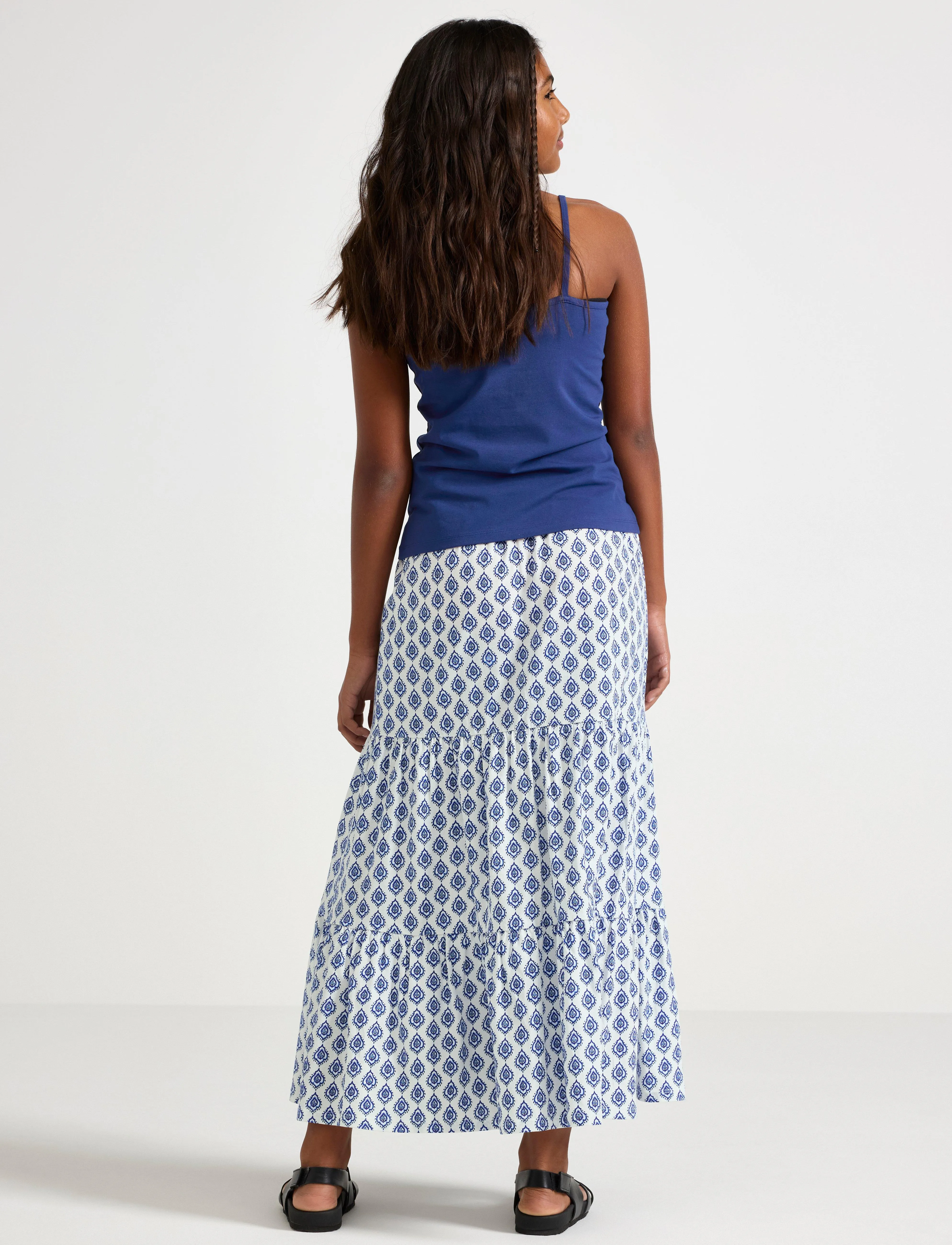Lindex - Skirt maxi jersey - maxi skirt - light dusty blue - 3