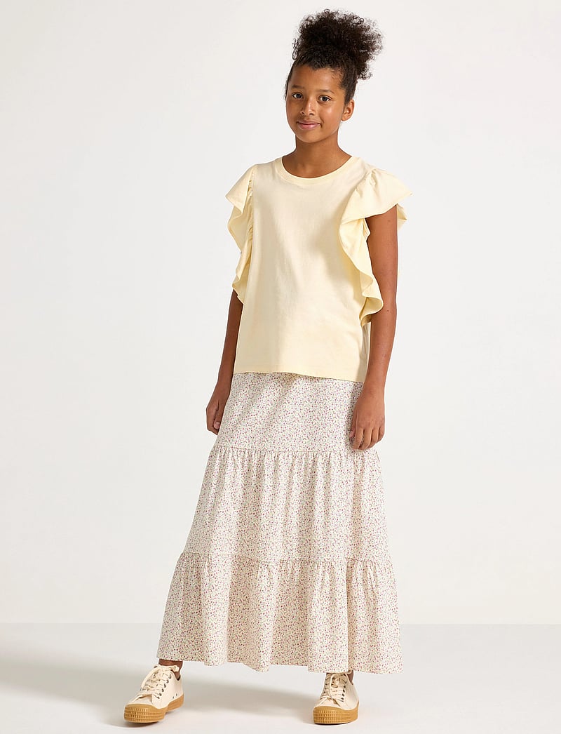 Lindex - Skirt maxi jersey - maxikjolar - light dusty white - 0