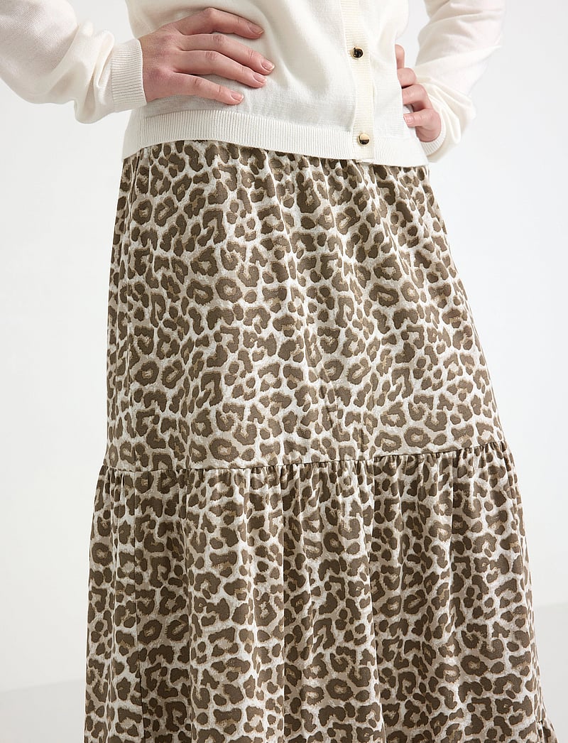 Lindex - Skirt maxi jersey - maxi skirt - light grey - 4