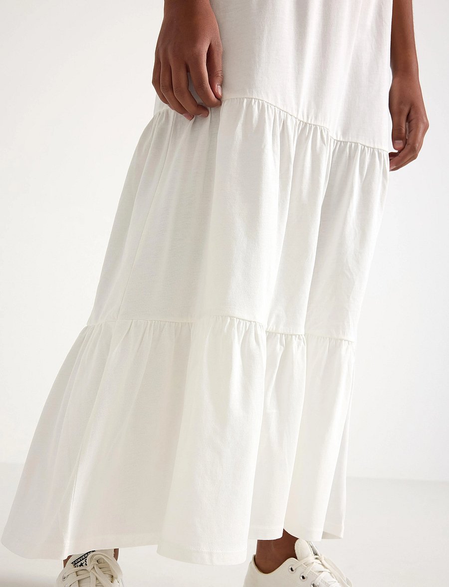 Lindex - Skirt maxi jersey - maxikjolar - off white - 4